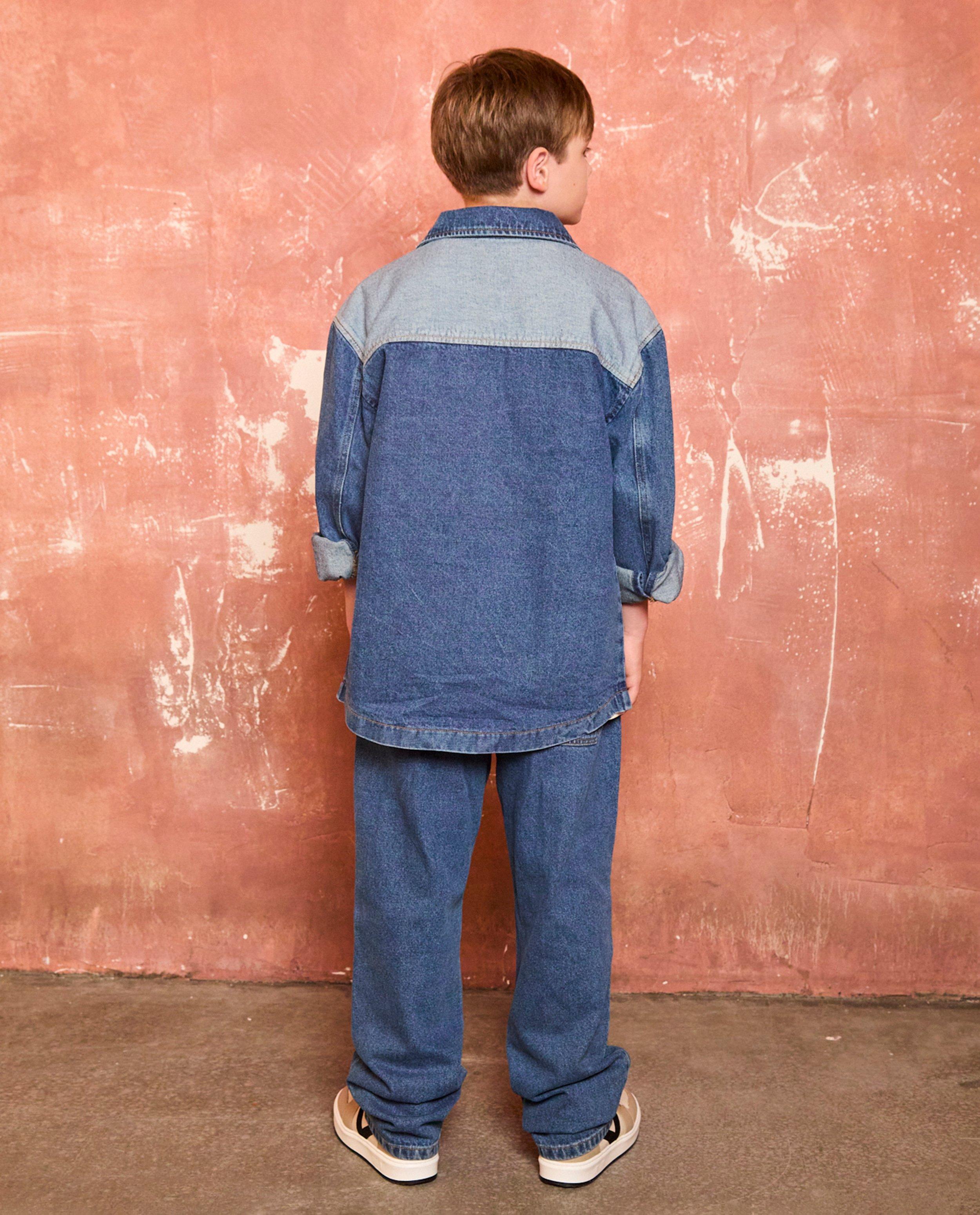 Chemises - Chemise en jeans à color block, 6-14 ans