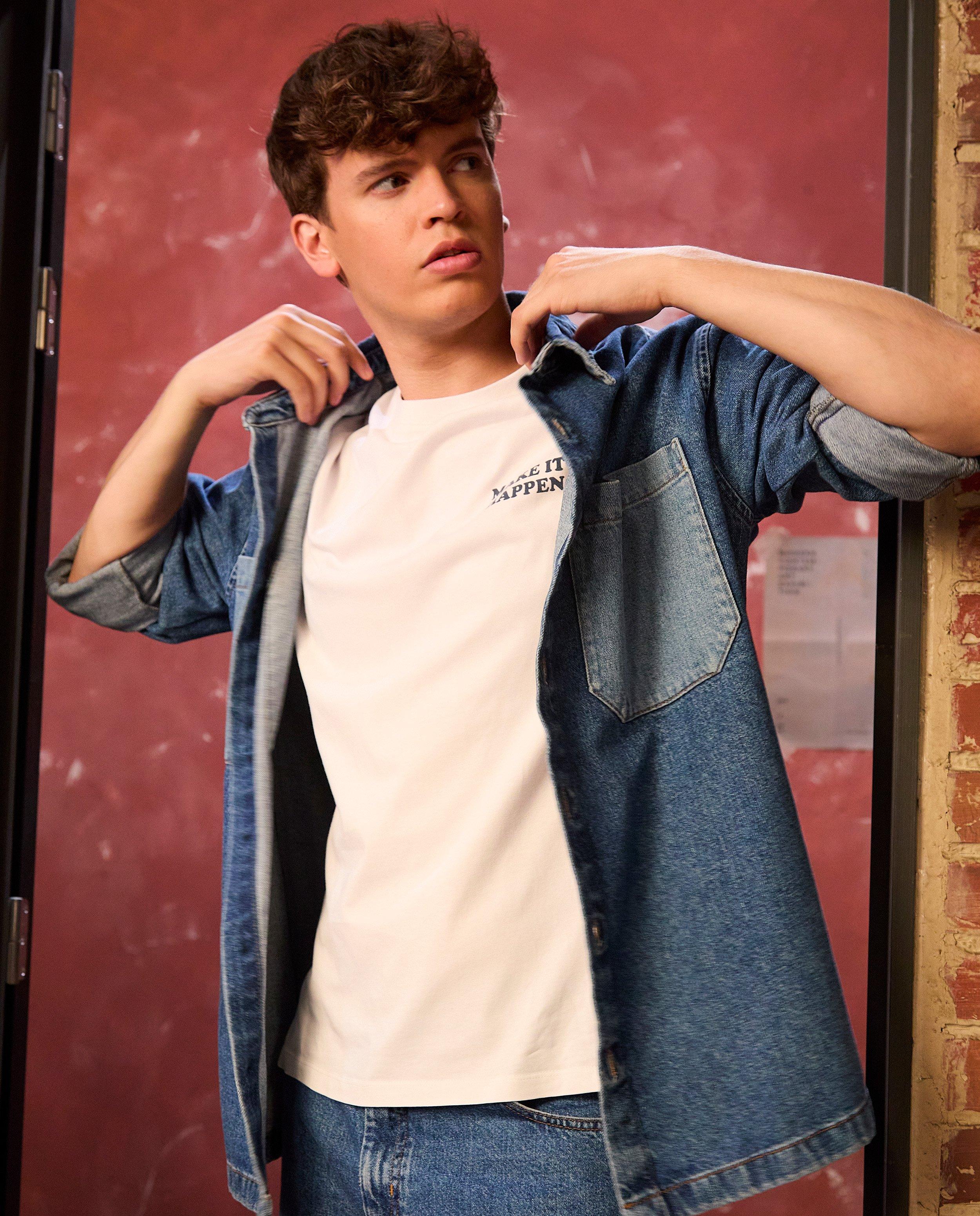 Chemises - Chemise en jeans à color block, 6-14 ans