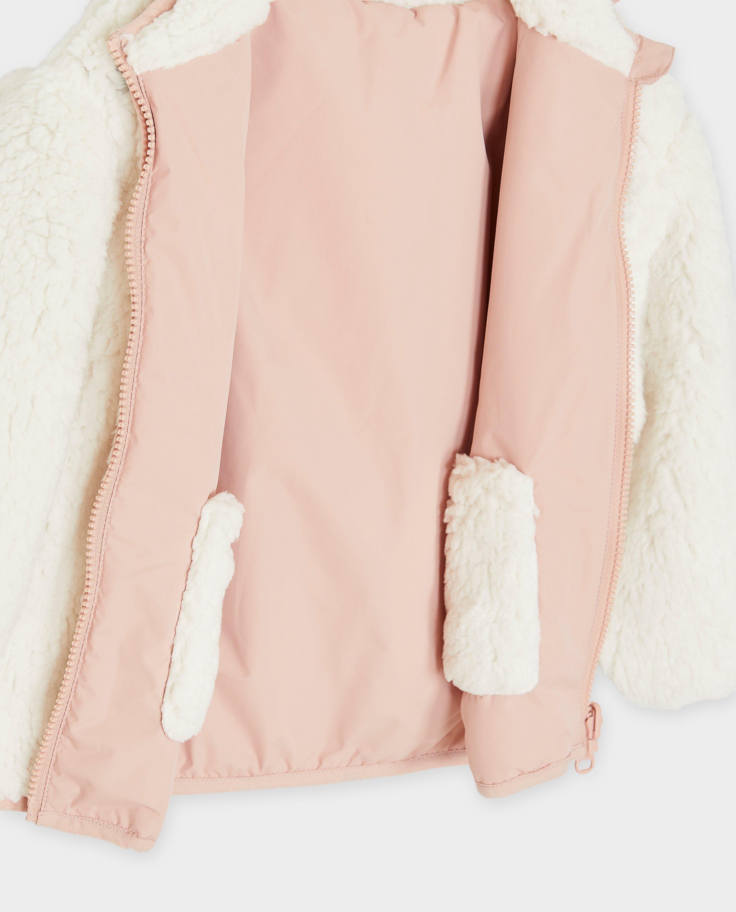Poncho's en teddy's - Omkeerbare jas met teddy