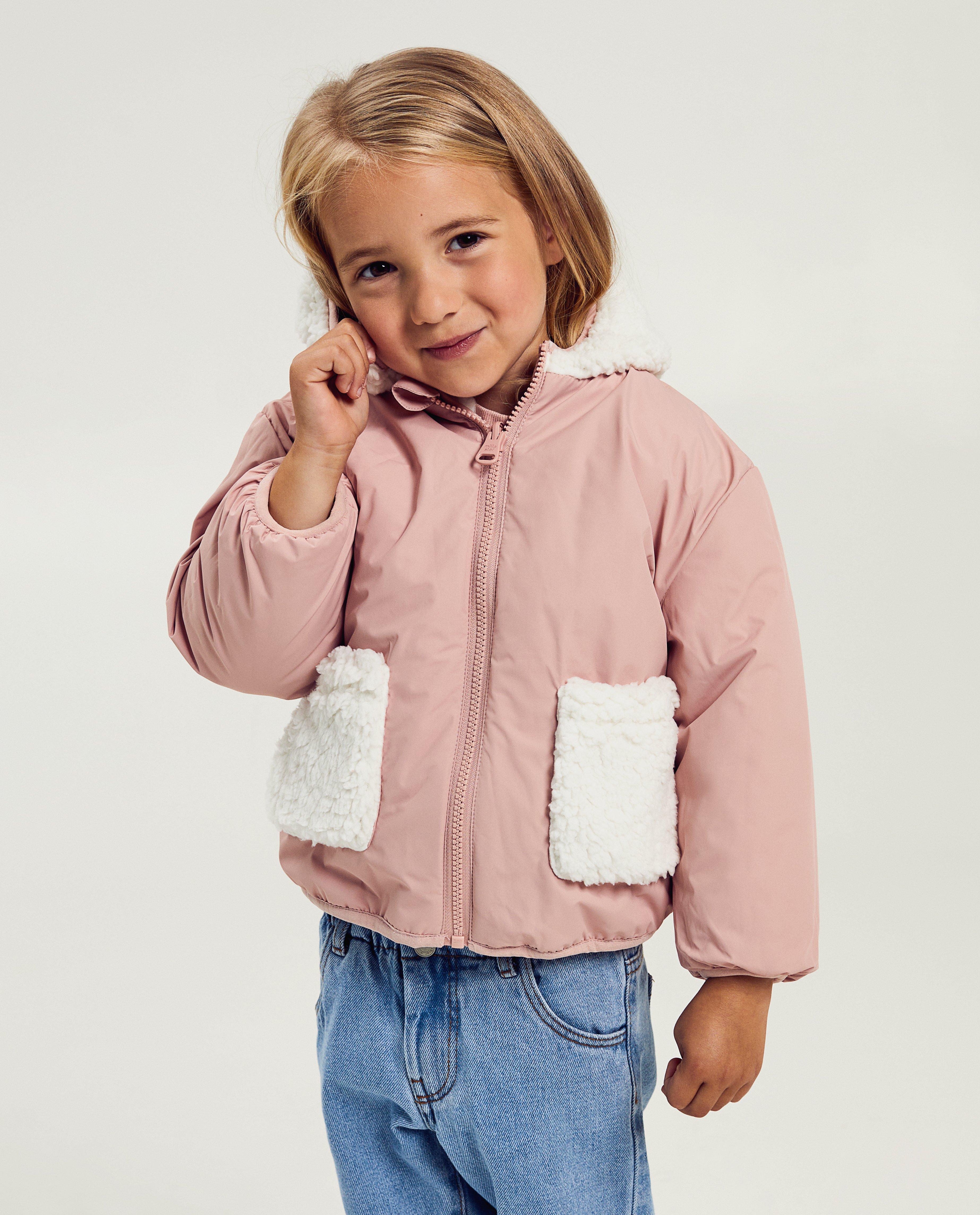 Poncho's en teddy's - Omkeerbare jas met teddy