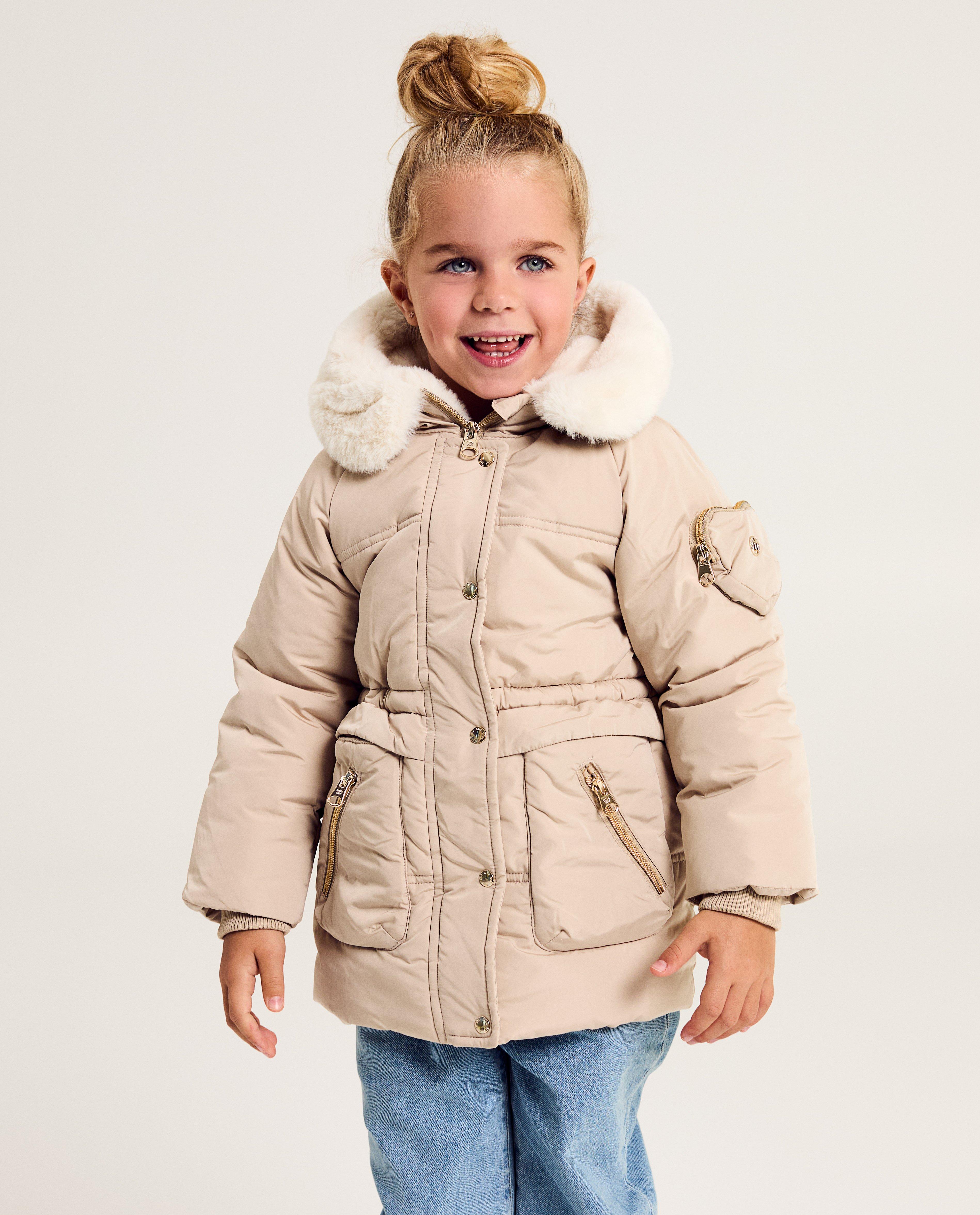 Beige jas met teddy voering, 2-7 jaar - null - Milla Star