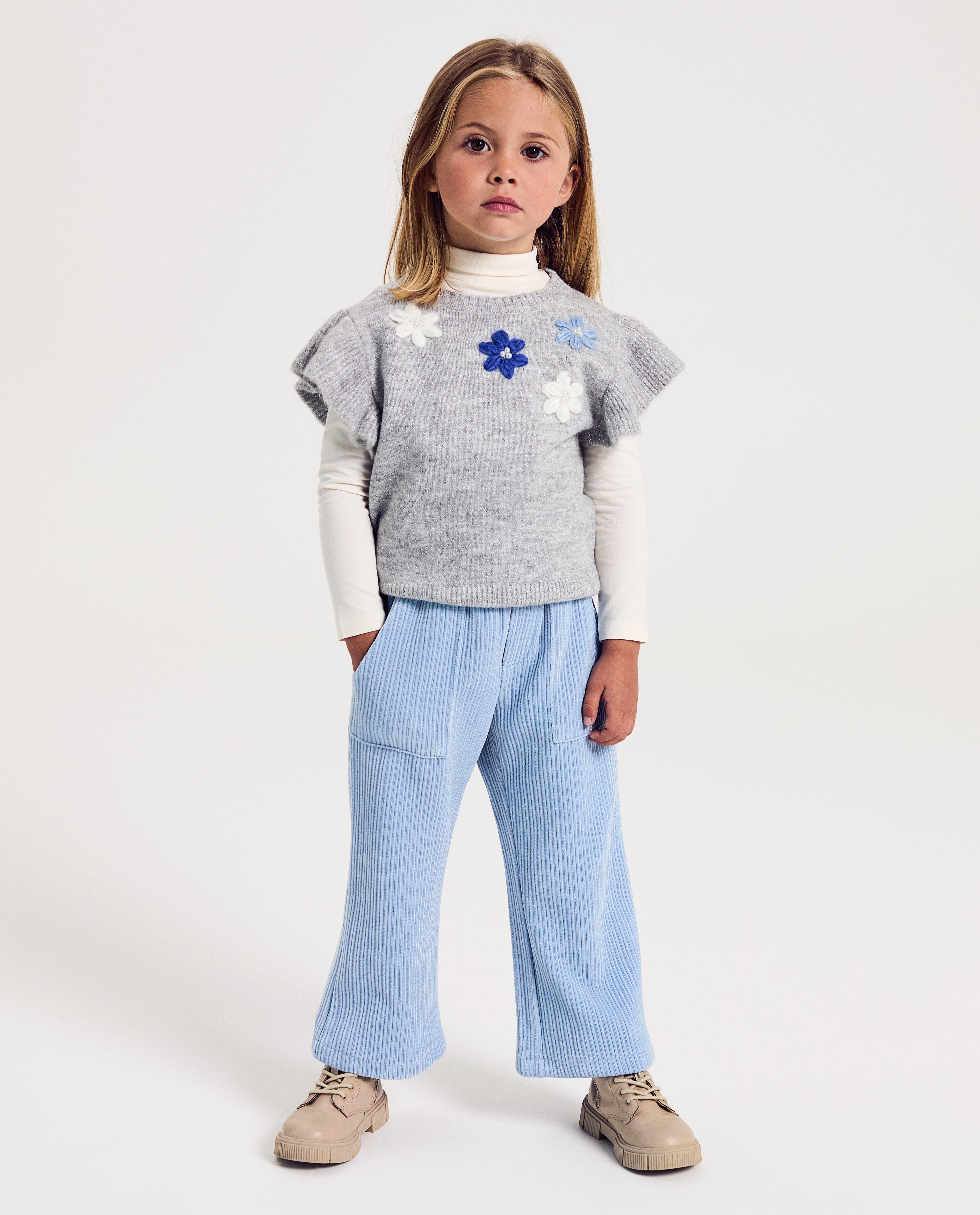 Broek van ribfluweel - Product Detail - lichtblauw - afbeelding nummer 1