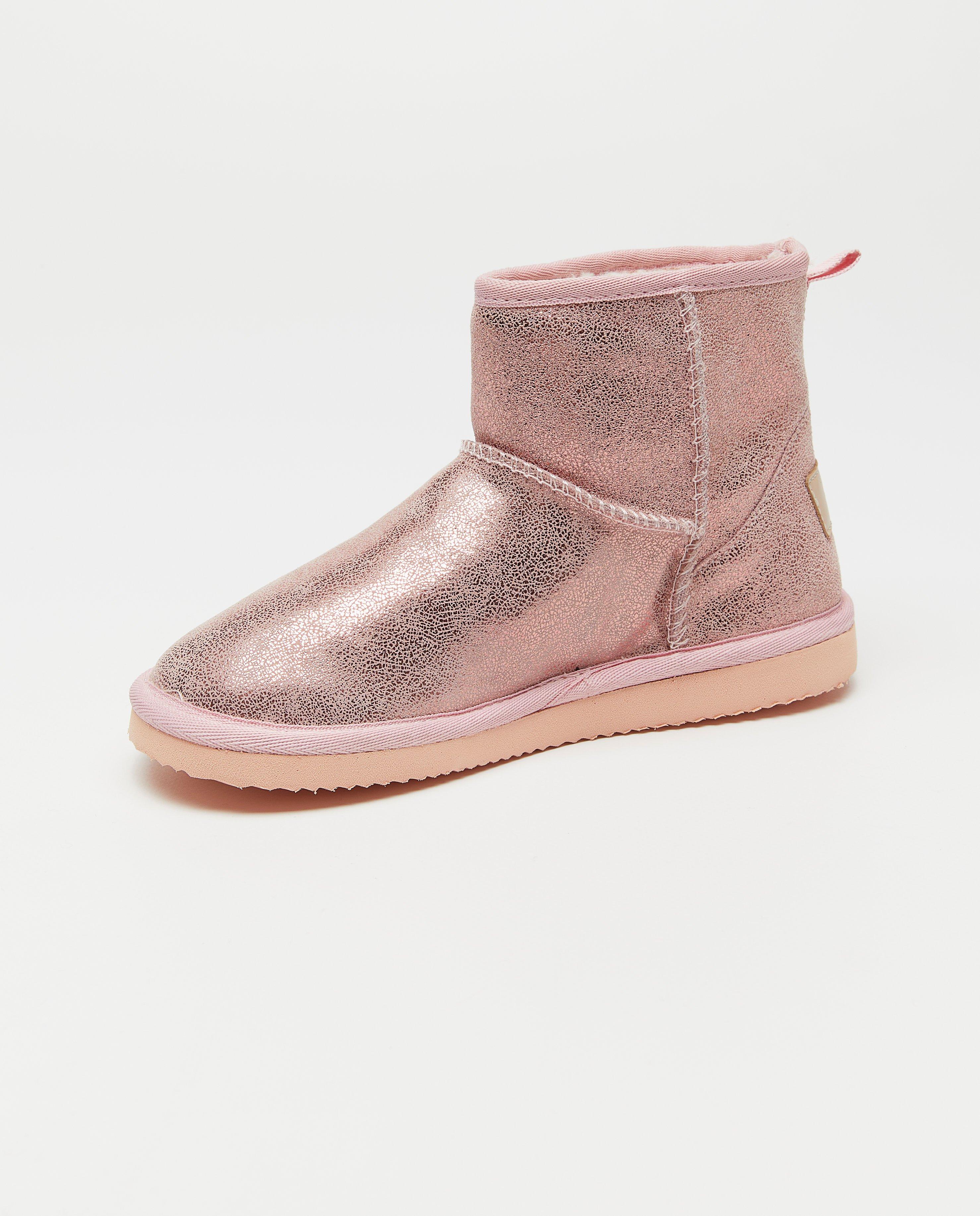 Schoenen - Metallic enkellaarzen met voering, maat 31-40
