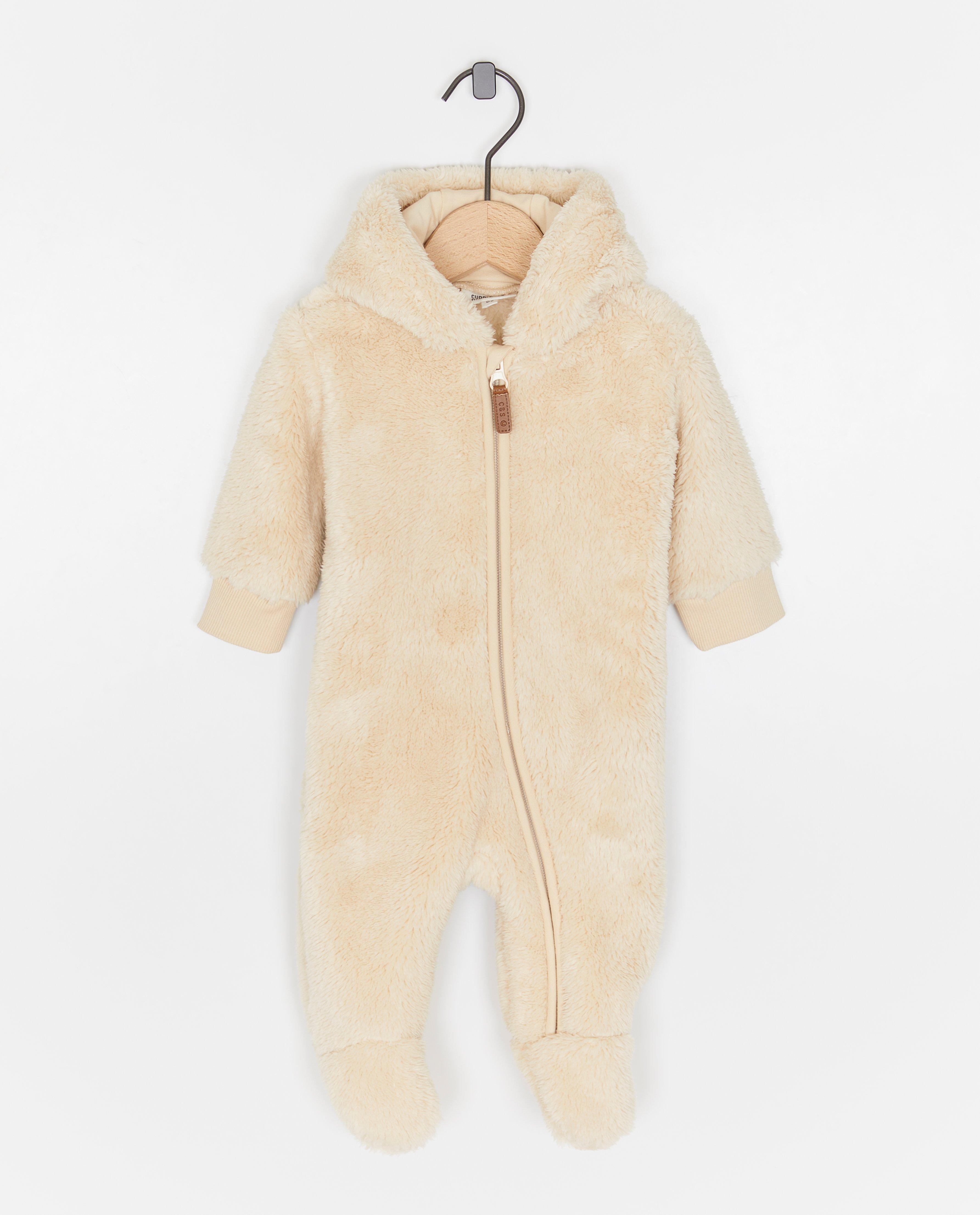 Teddy onesie met oortjes - null - Newborn 50-68