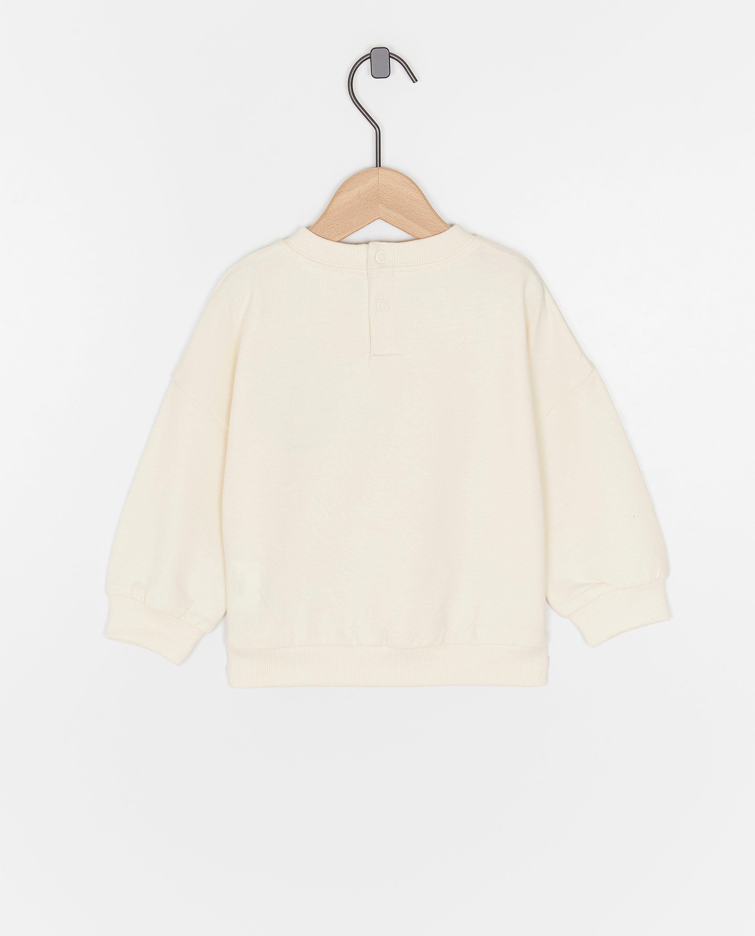 Sweaters - Sweater met geborduurde smiley