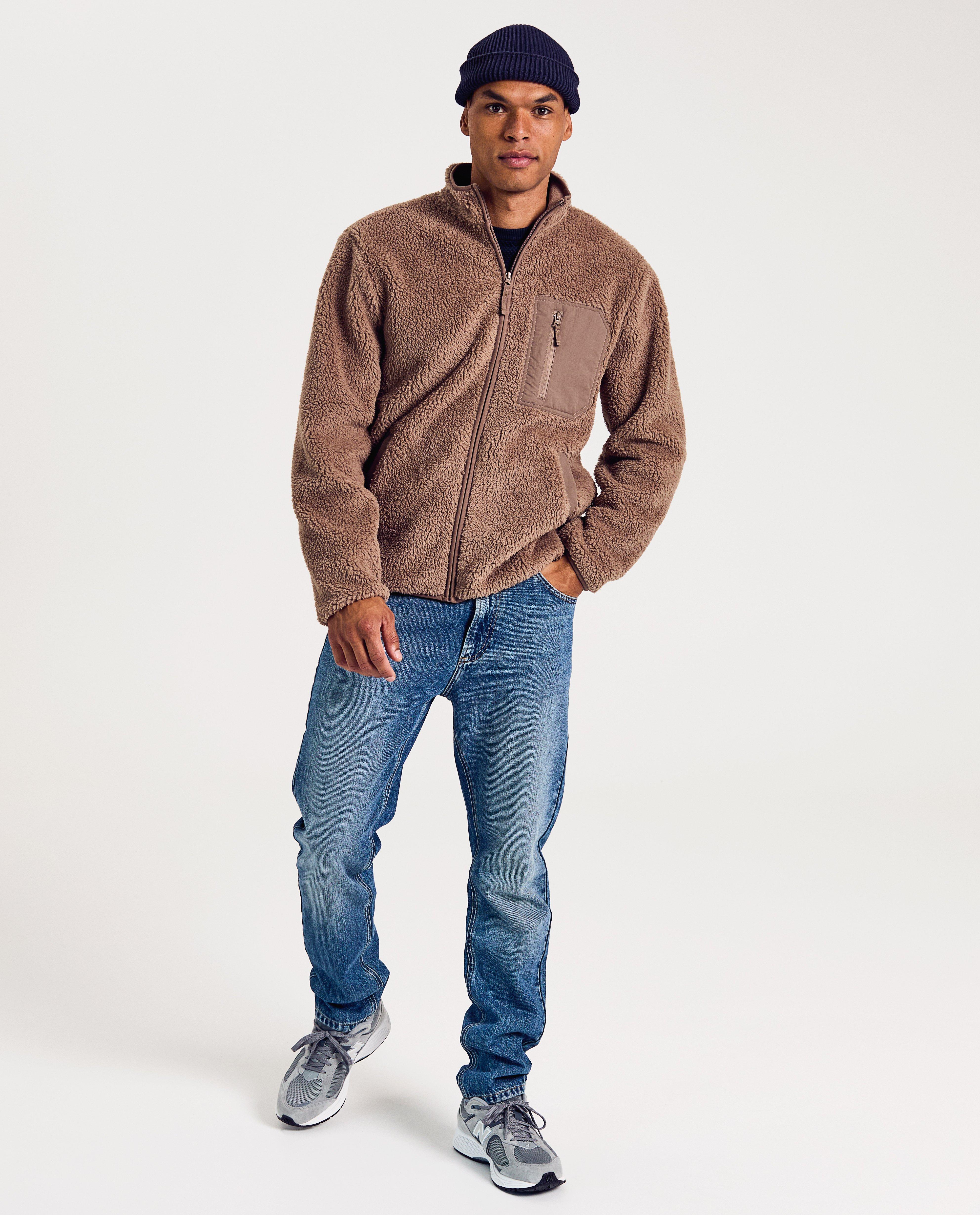 Teddy vest van 100% gerecycleerd polyester, heren - Product Detail - bruin - afbeelding nummer 2