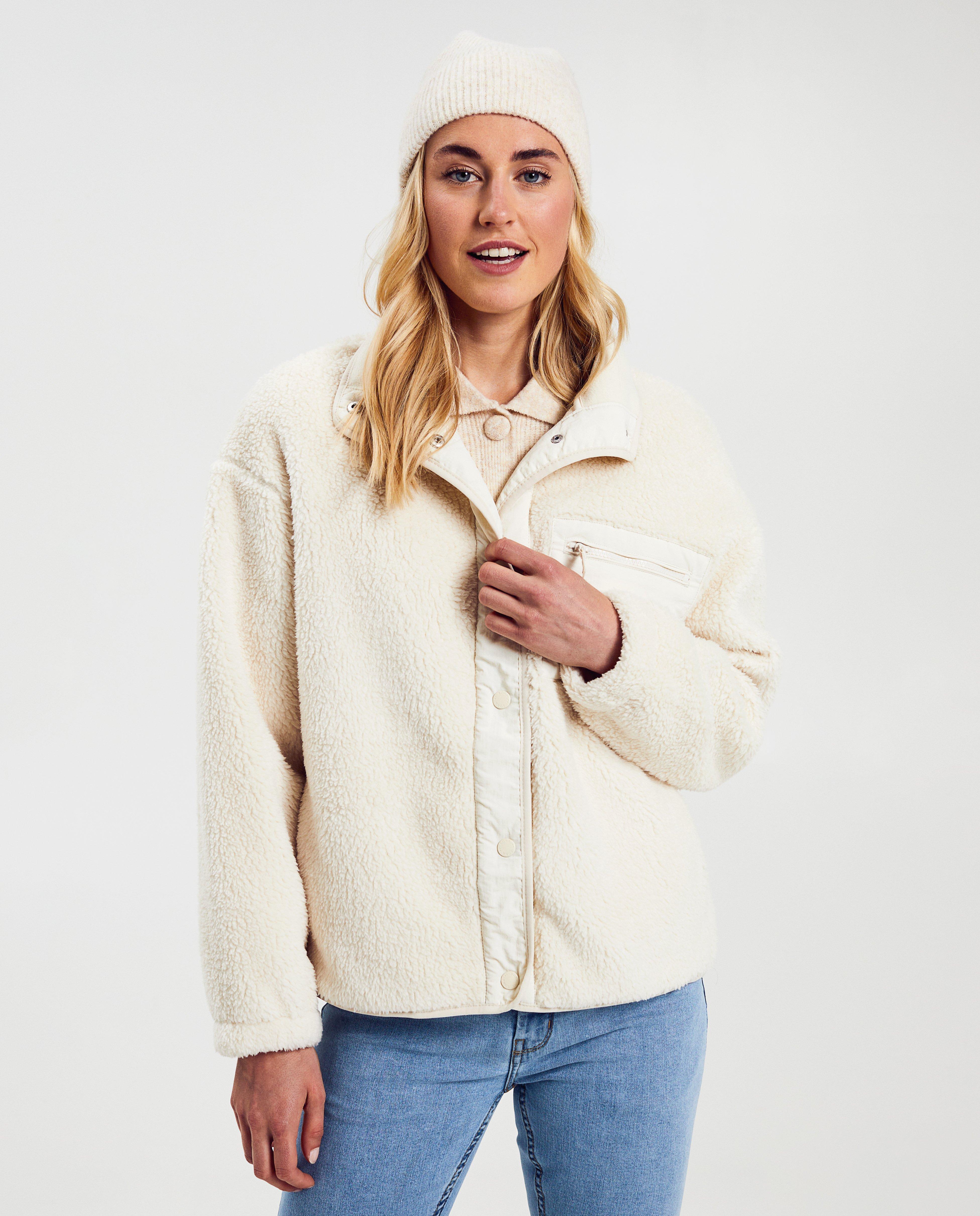 Cardigan - Teddy vest van 100% gerecycleerd polyester, dames