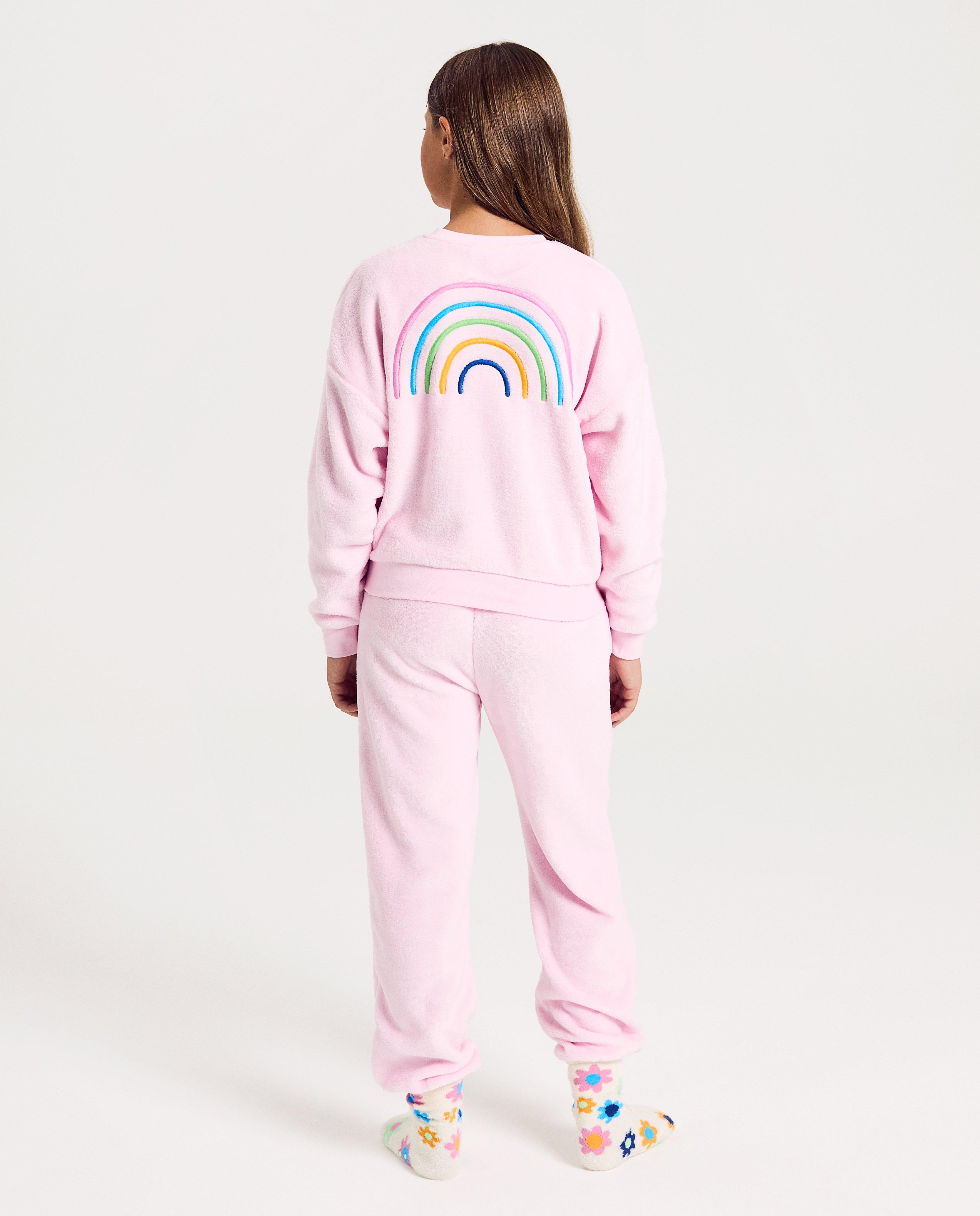 Nachtkleding - Fleece pyjama met backprint