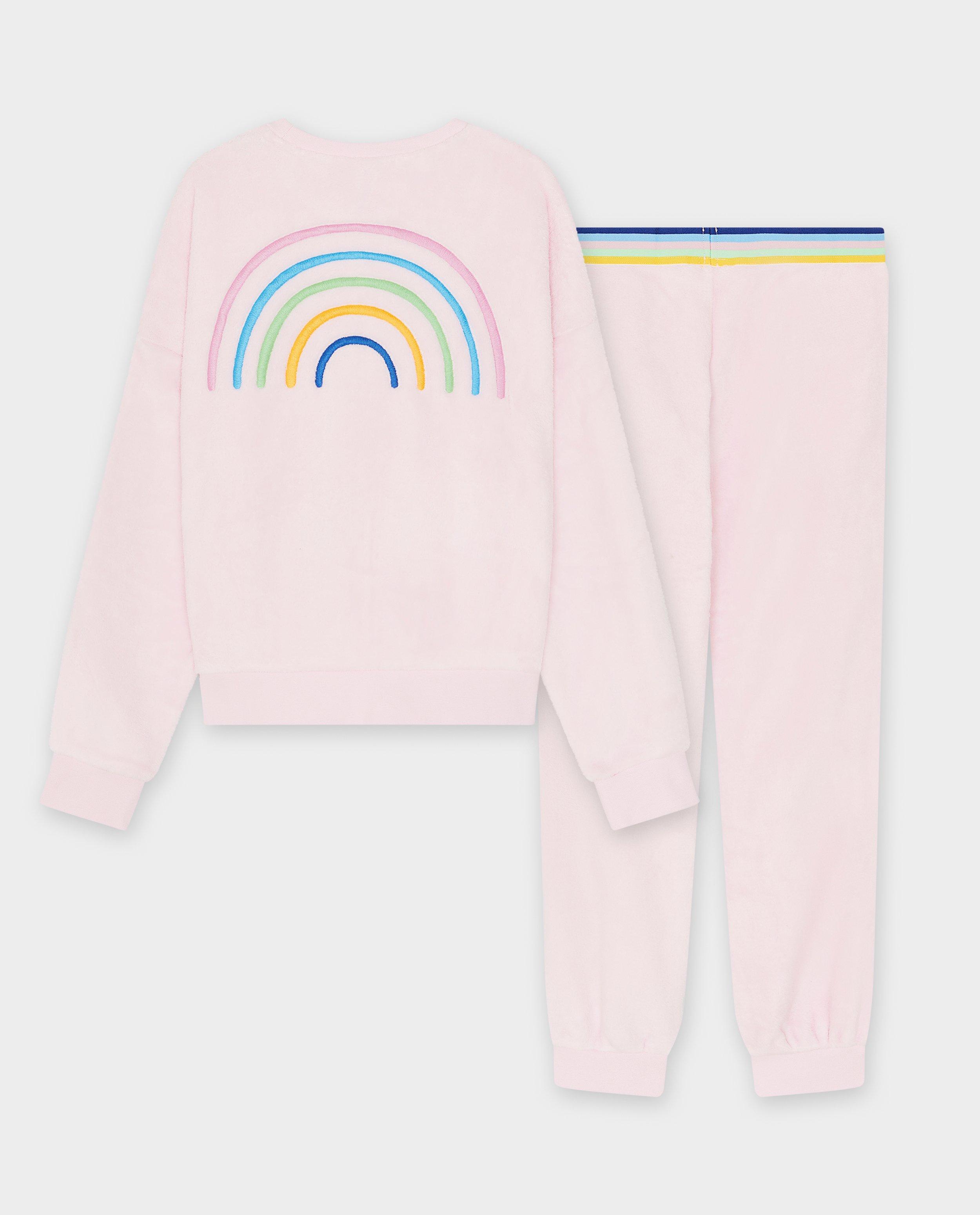 Nachtkleding - Fleece pyjama met backprint
