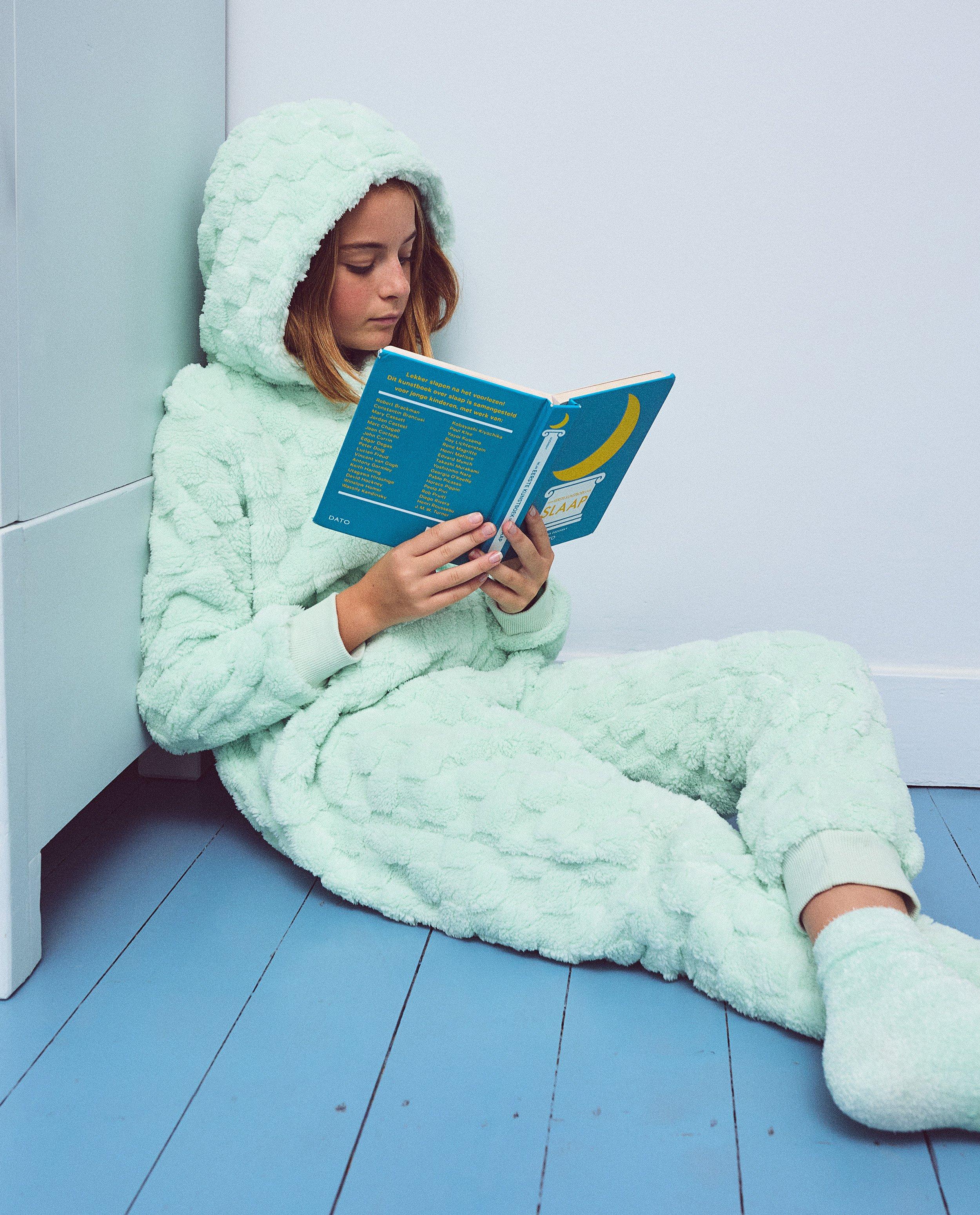 Fleece onesie met ruitpatroon - null - Fish & Chips