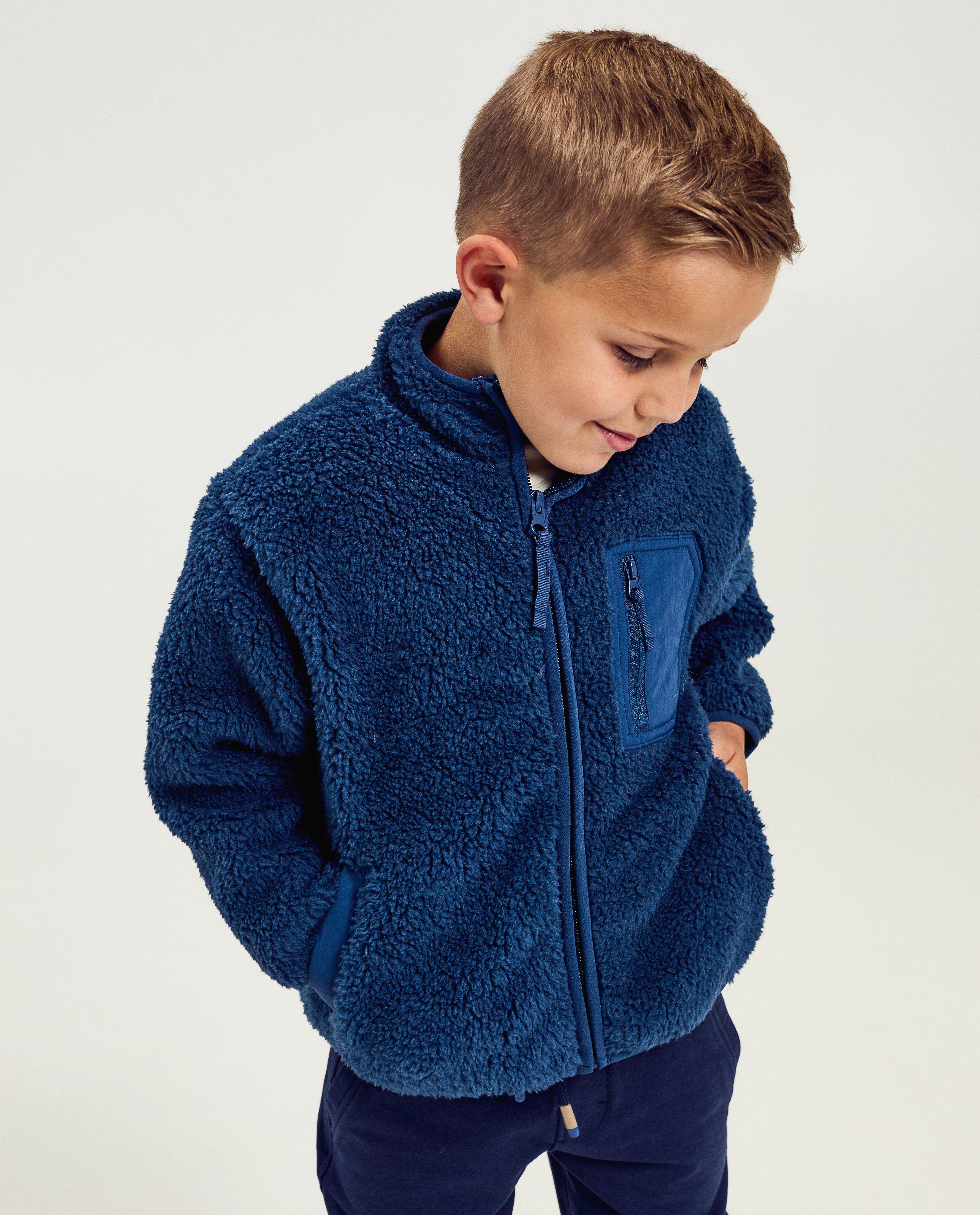 Cardigan - Teddy vest van 100% gerecycleerd polyester, 2-7 jaar