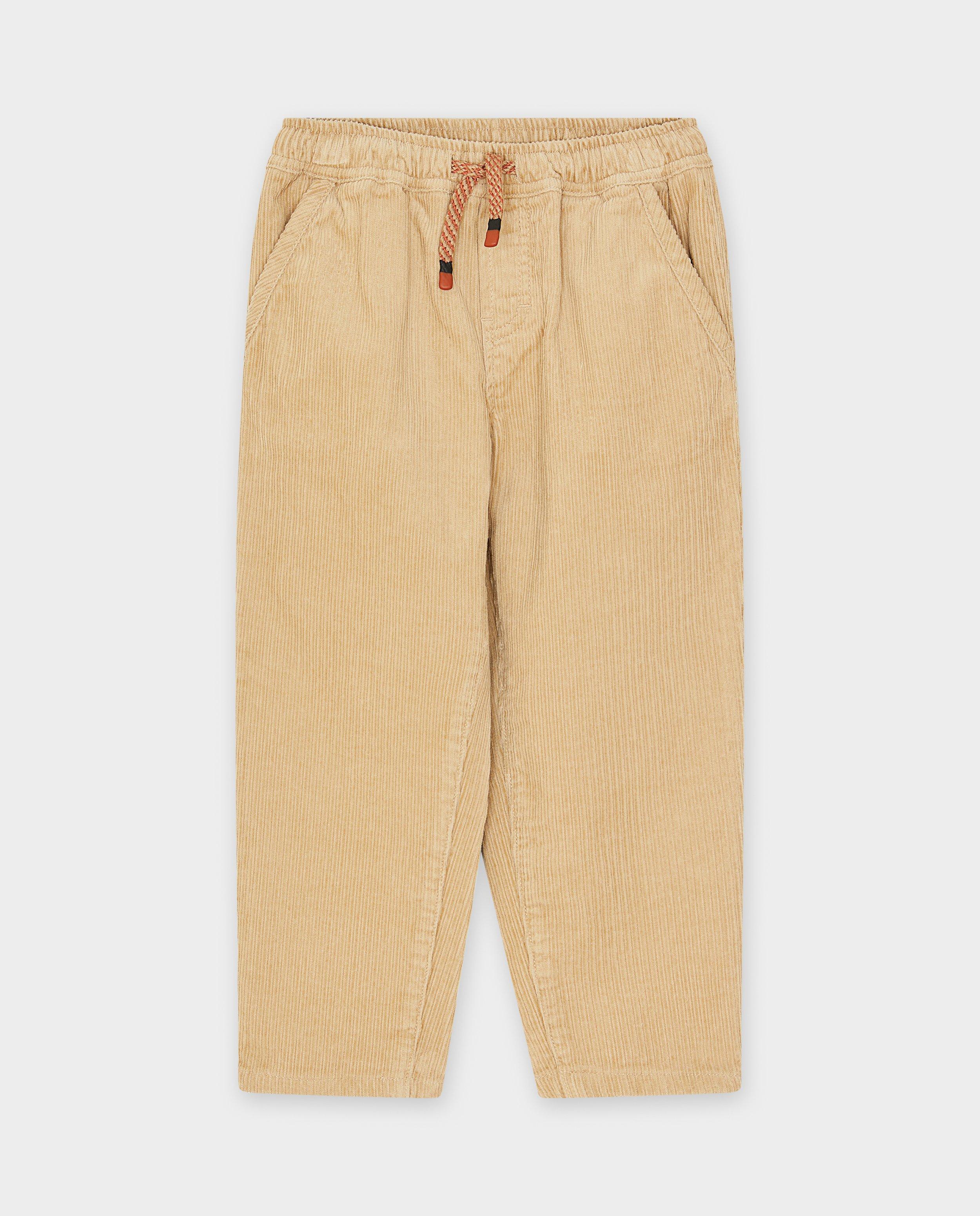 Pantalon brun en velours c&ocirc;tel&eacute; - D&eacute;tails du produit - brun clair - image num&eacute;ro 4