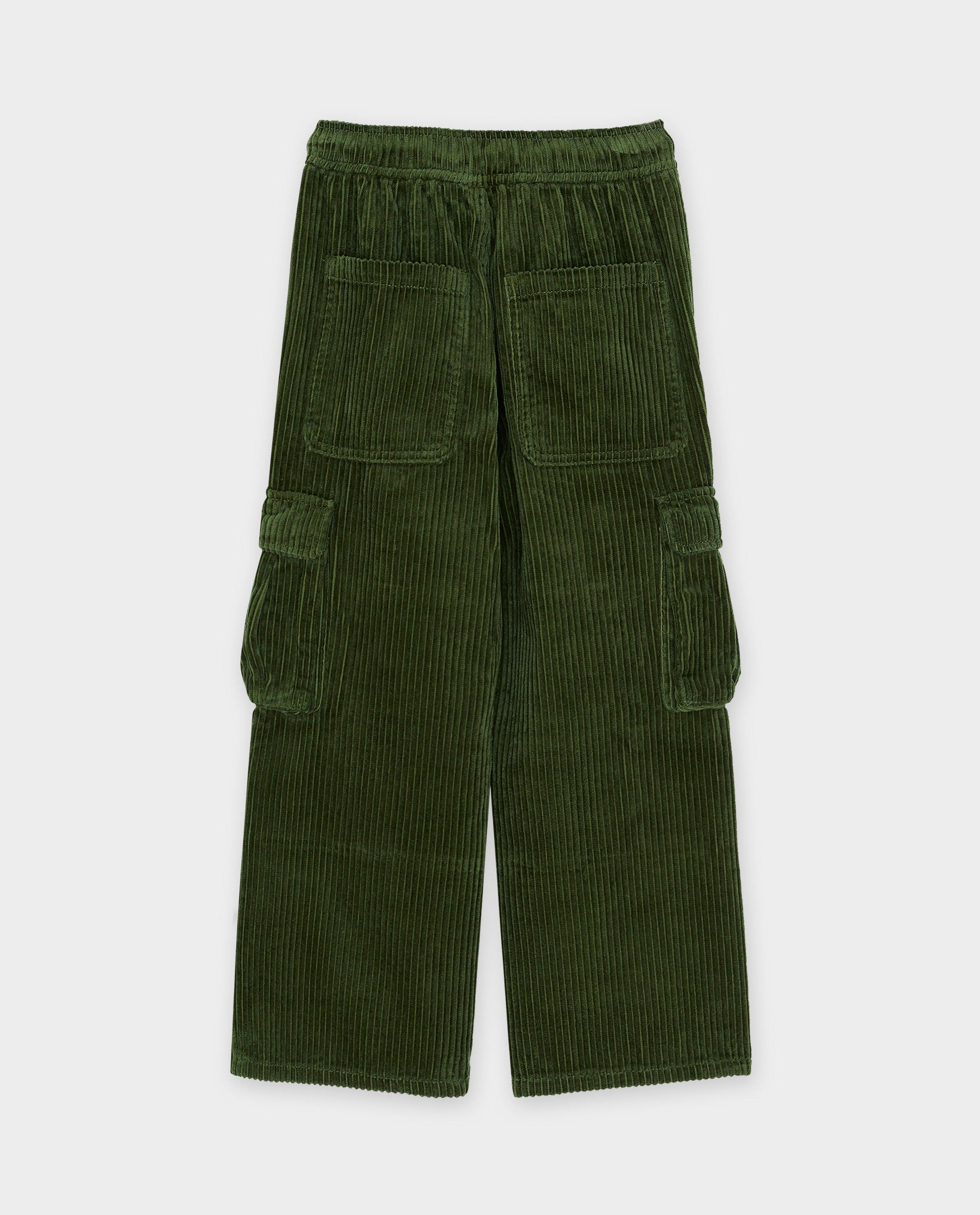 Pantalon en velours c&ocirc;tel&eacute;, coupe baggy - D&eacute;tails du produit - gris fonc&eacute; - image num&eacute;ro 2