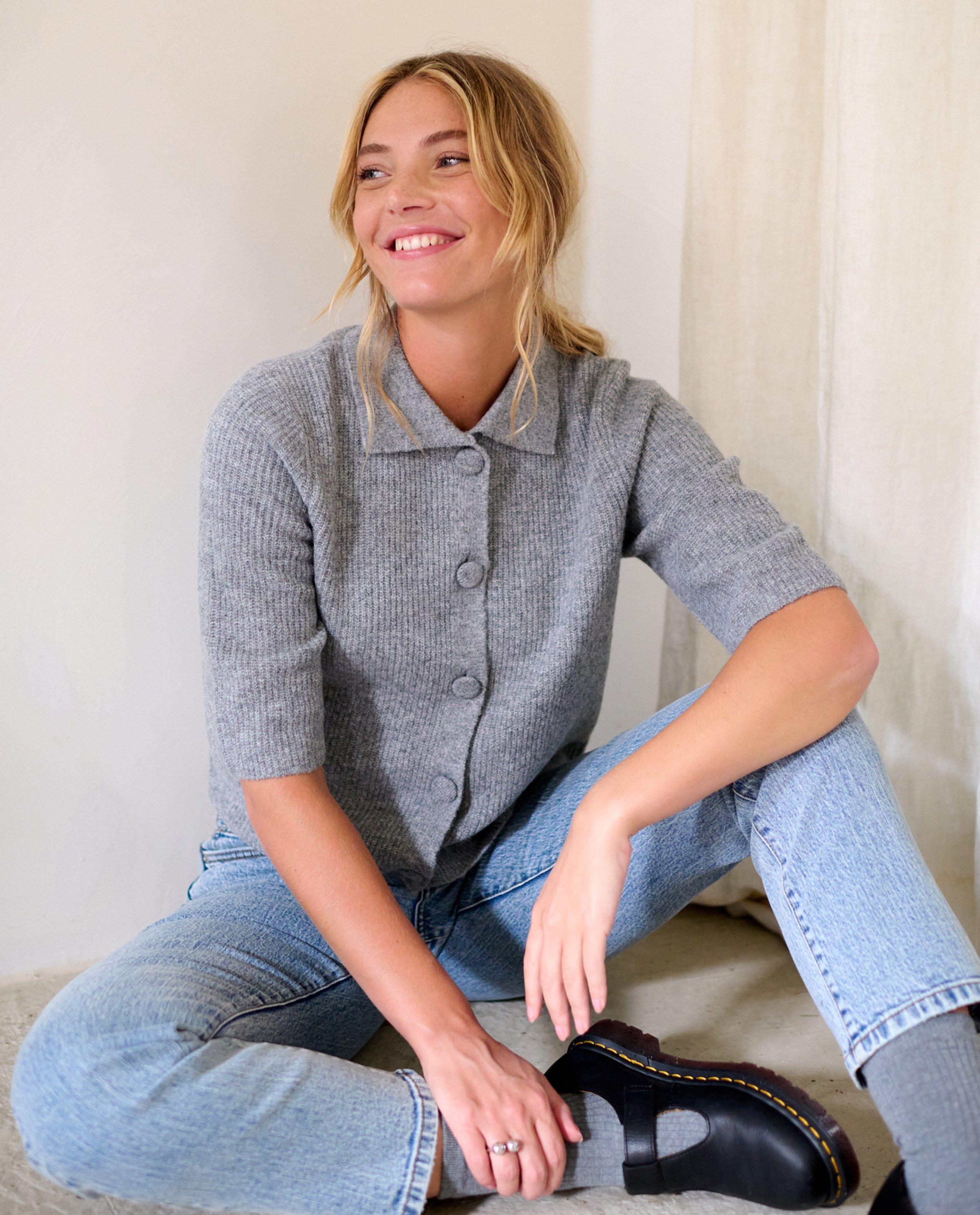 Grijze cardigan - null - Sora