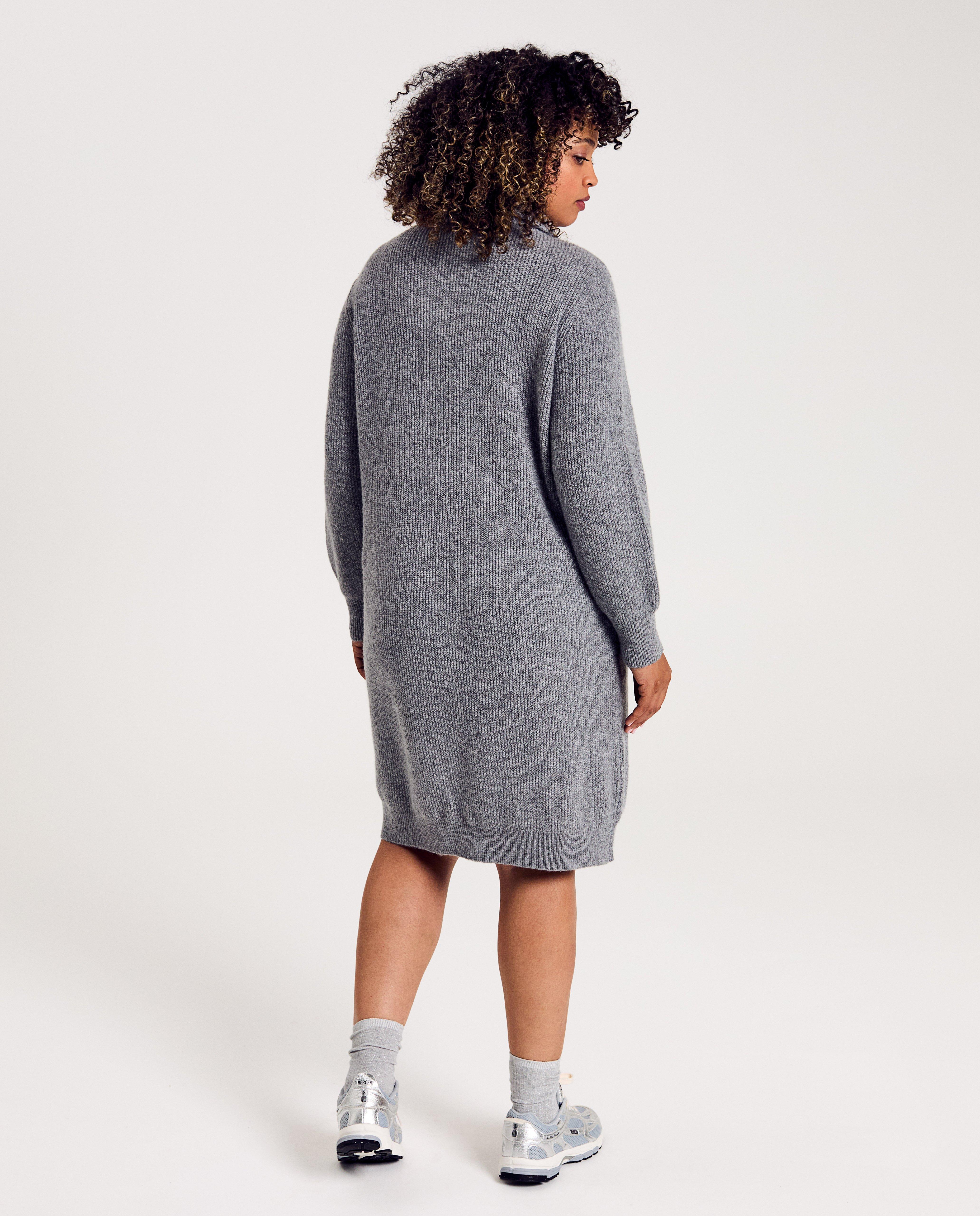 Robes - Robe en tricot avec courte fermeture à glissière