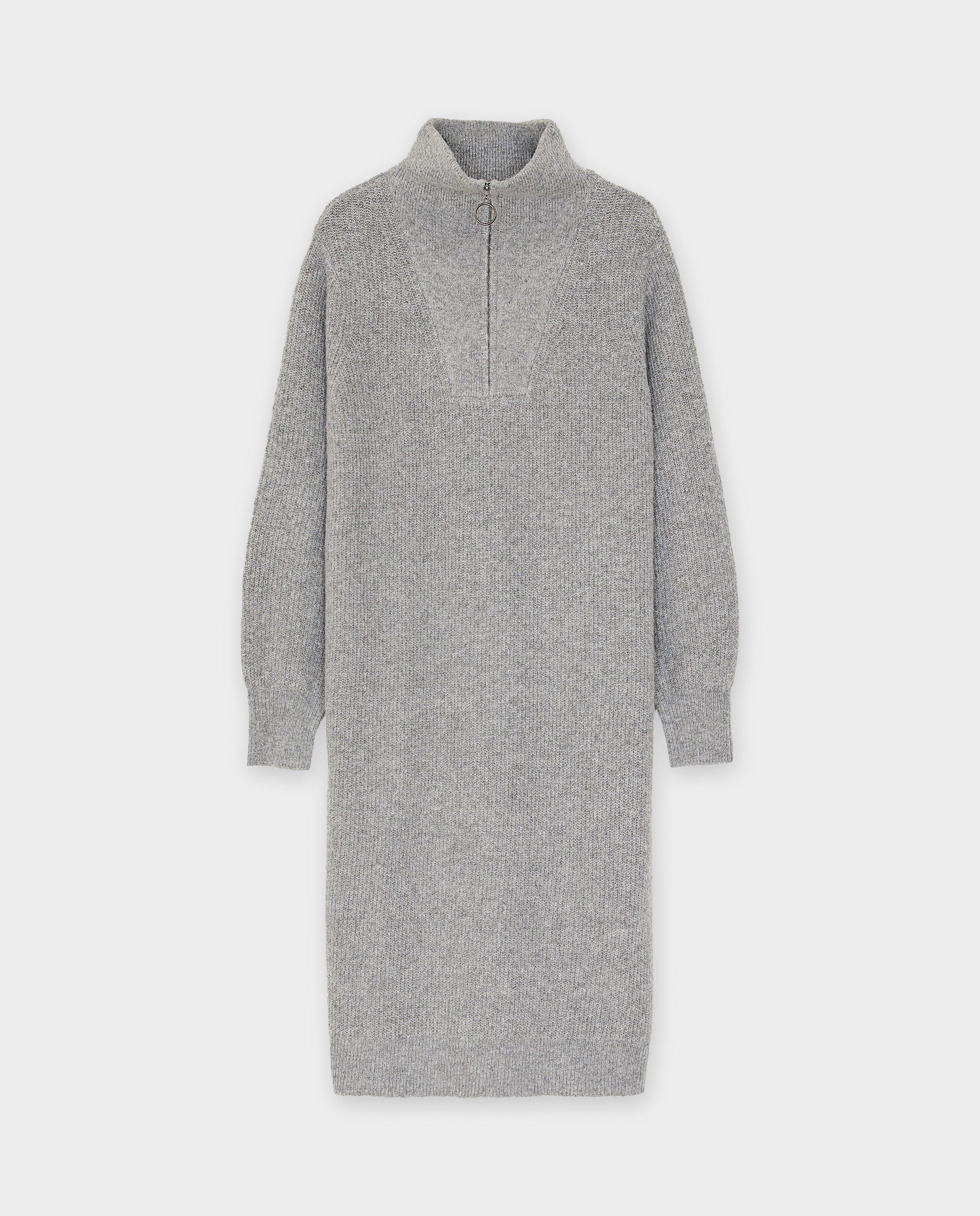Robes - Robe en tricot avec courte fermeture à glissière