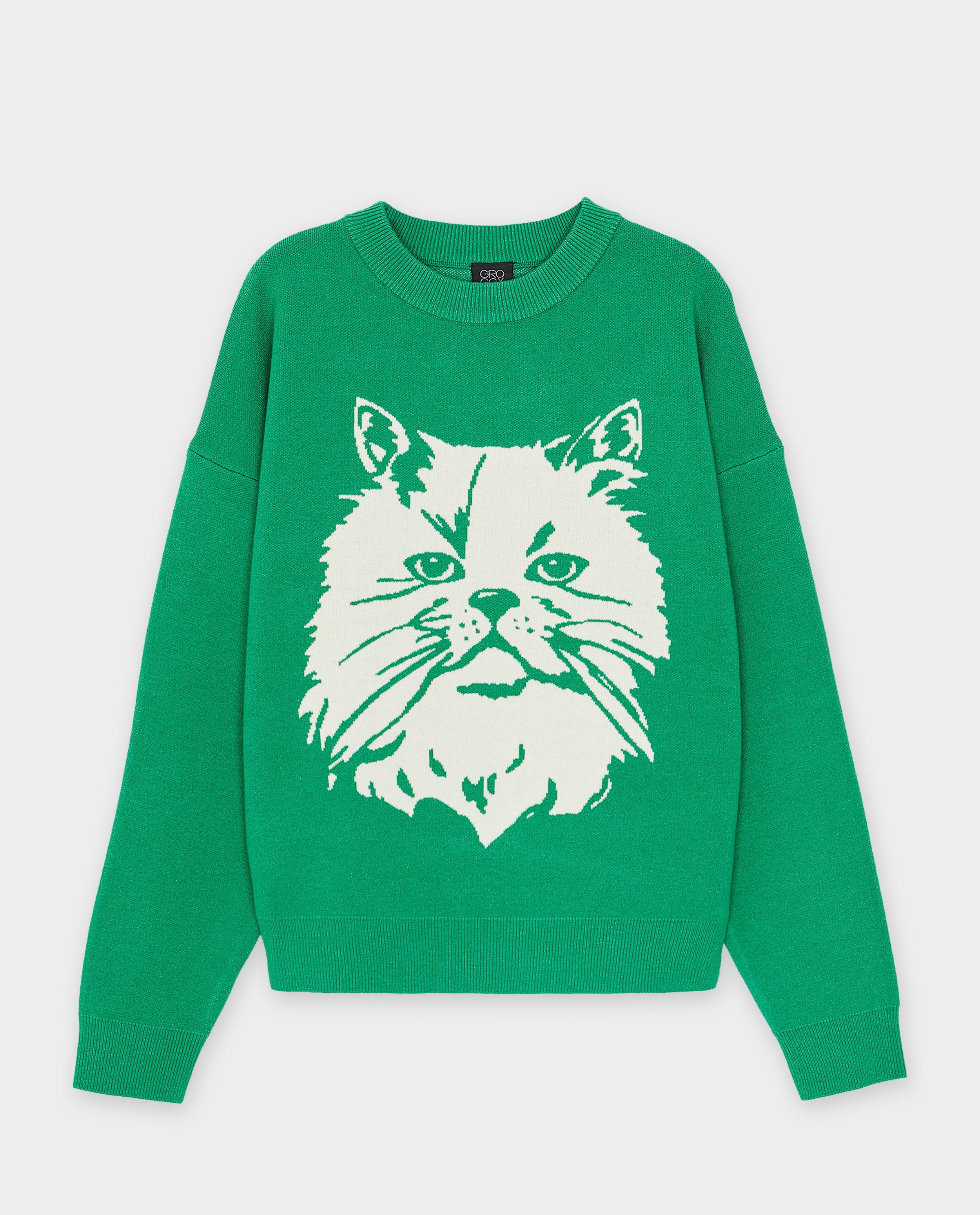 Trui met print kat - Product Detail - khaki - afbeelding nummer 4