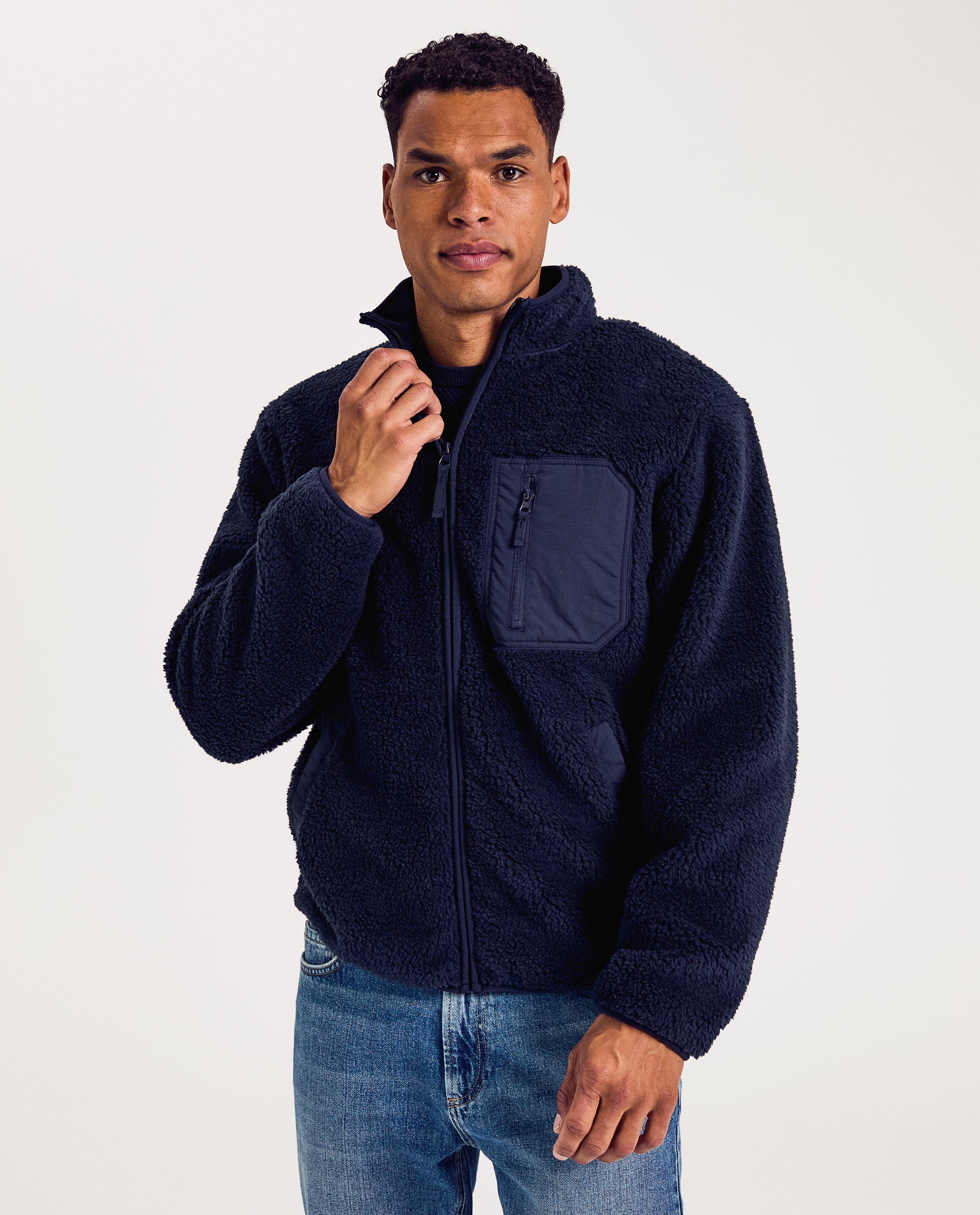 Cardigan - Teddy vest van 100% gerecycleerd polyester, heren