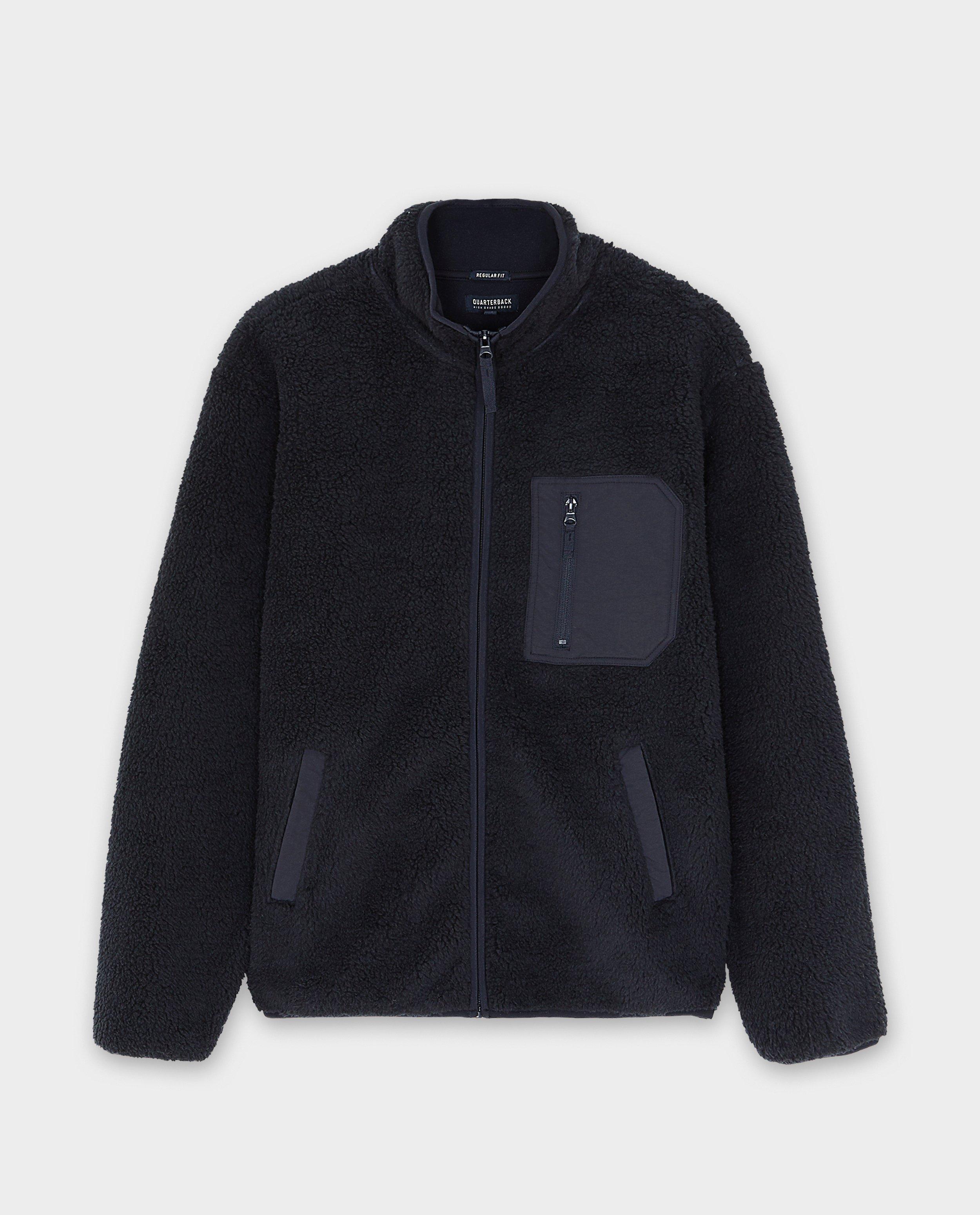 Cardigan - Teddy vest van 100% gerecycleerd polyester, heren