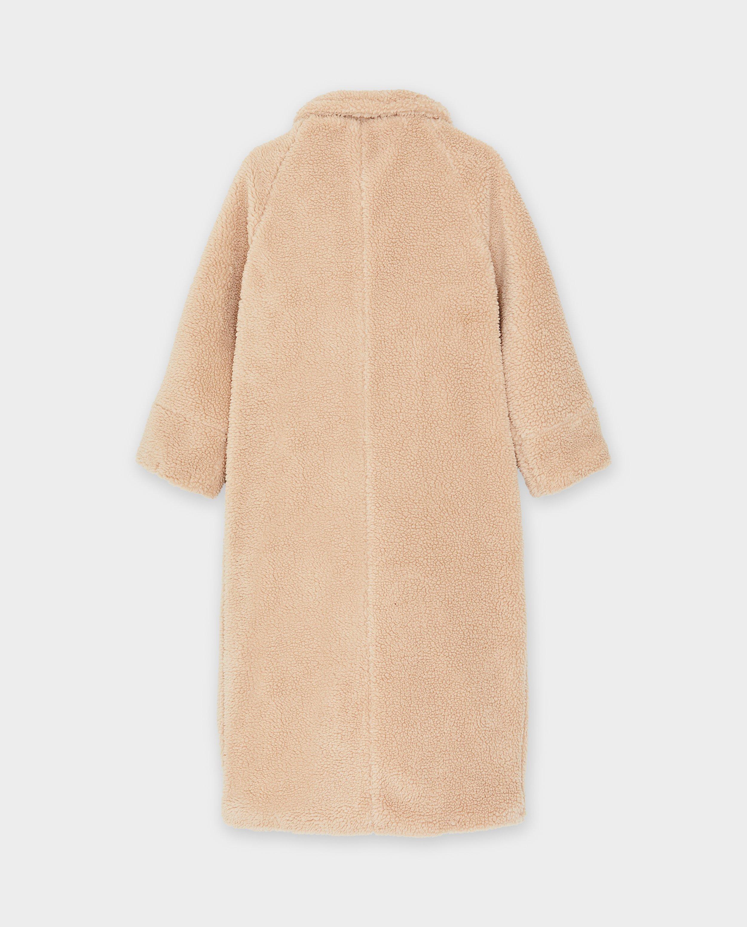 Winterjassen - Lange teddy jas, dames