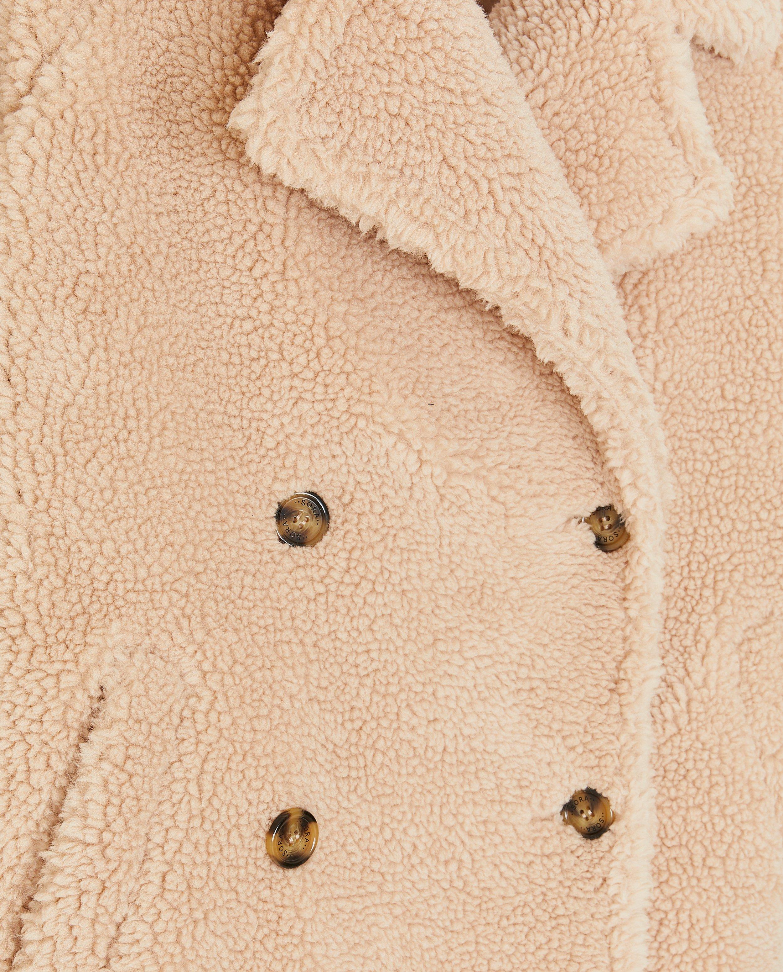 Winterjassen - Lange teddy jas, dames