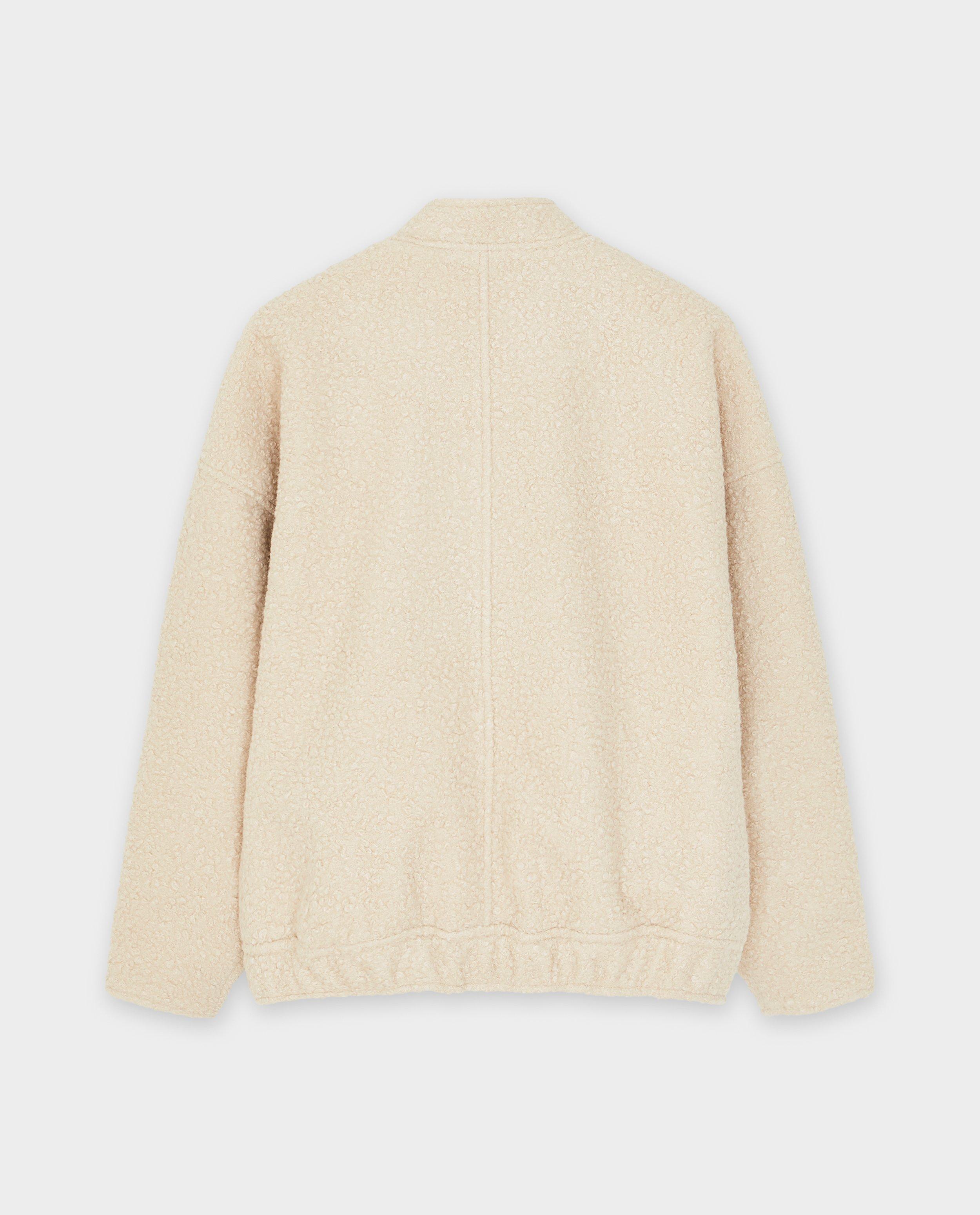 Winterjassen - Beige jas van bouclé, dames