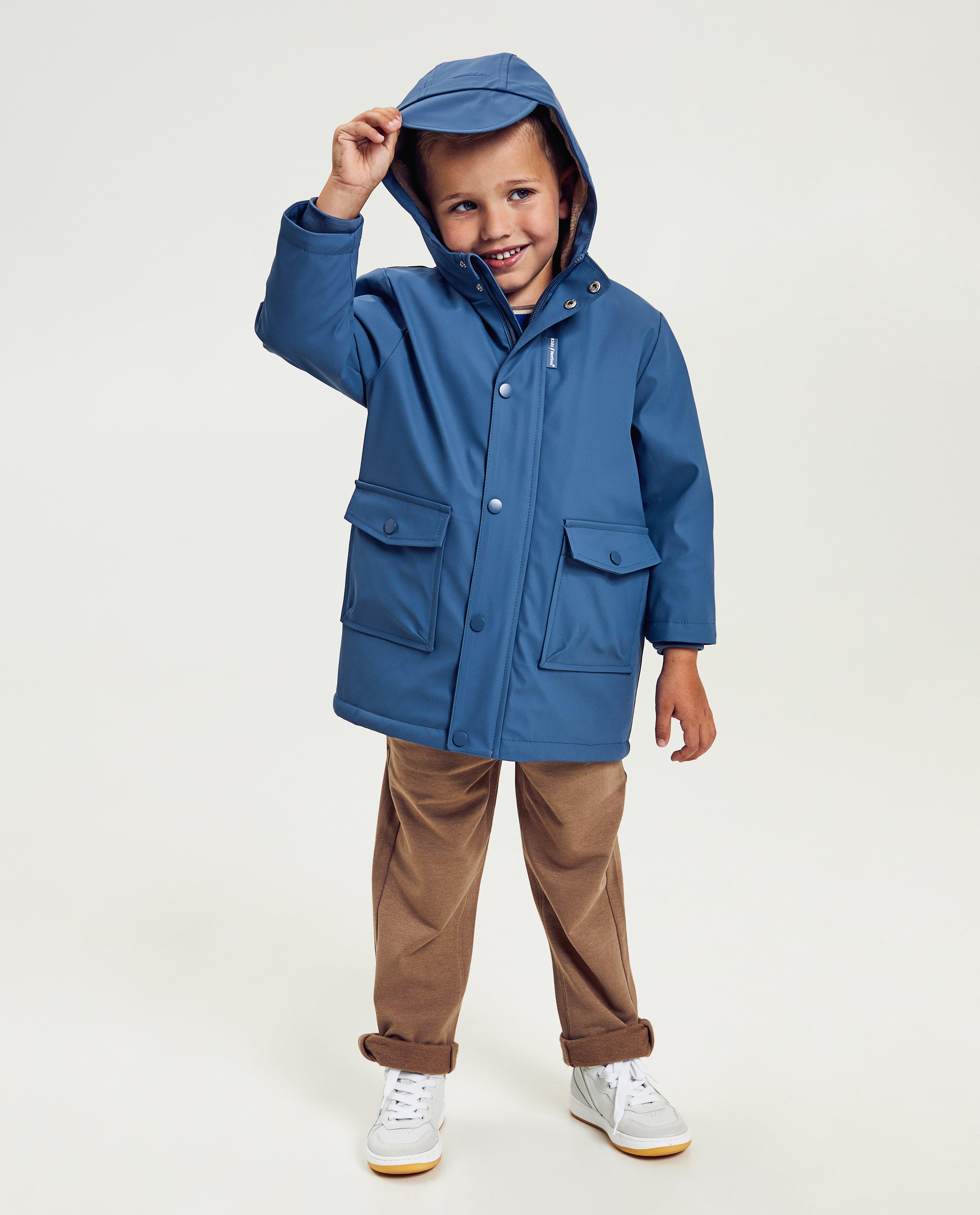 Blauwe jas met teddy voering, 2-7 jaar - null - Kidz Nation
