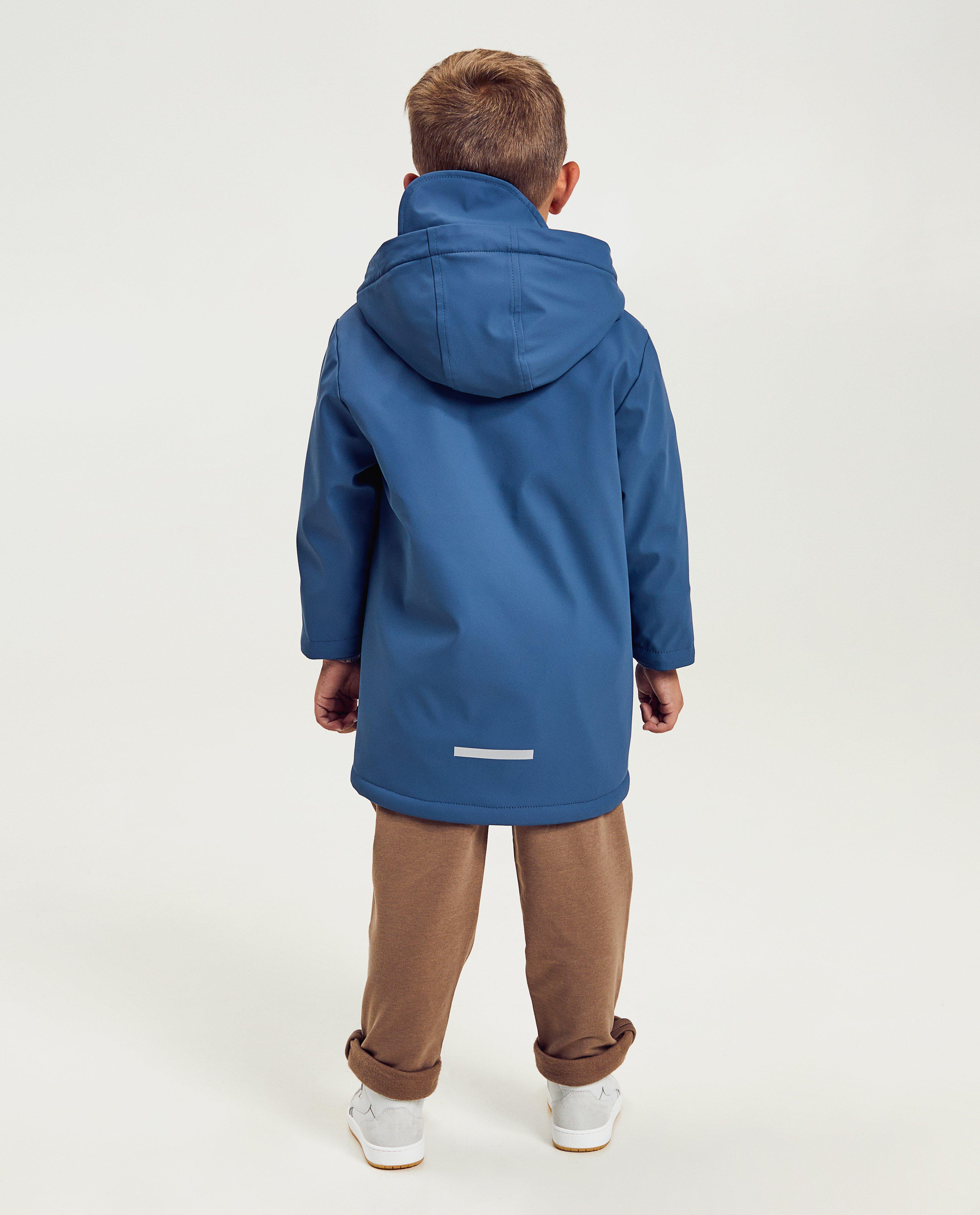 Trenchcoats - Blauwe jas met teddy voering, 2-7 jaar