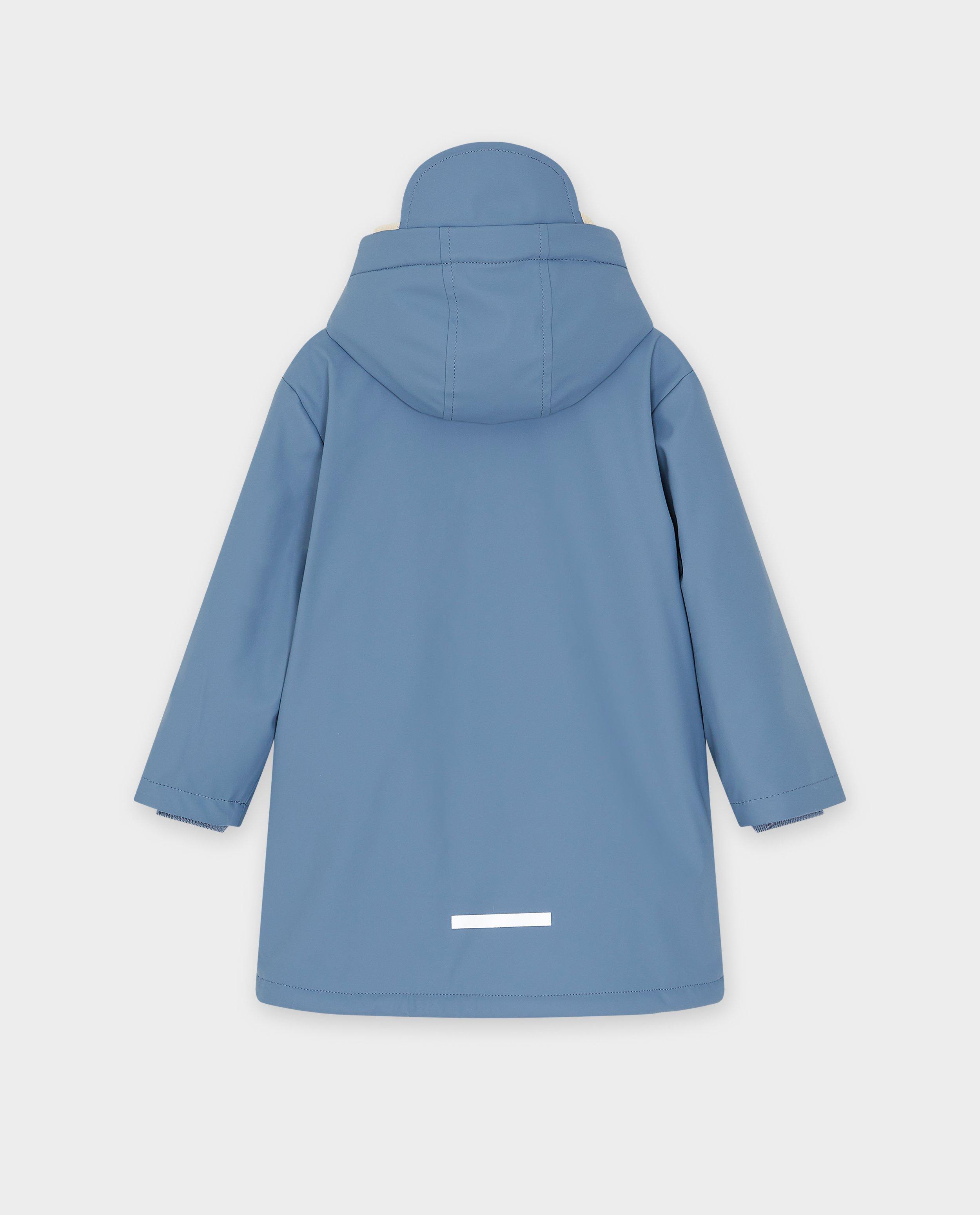 Trenchcoats - Blauwe jas met teddy voering, 2-7 jaar