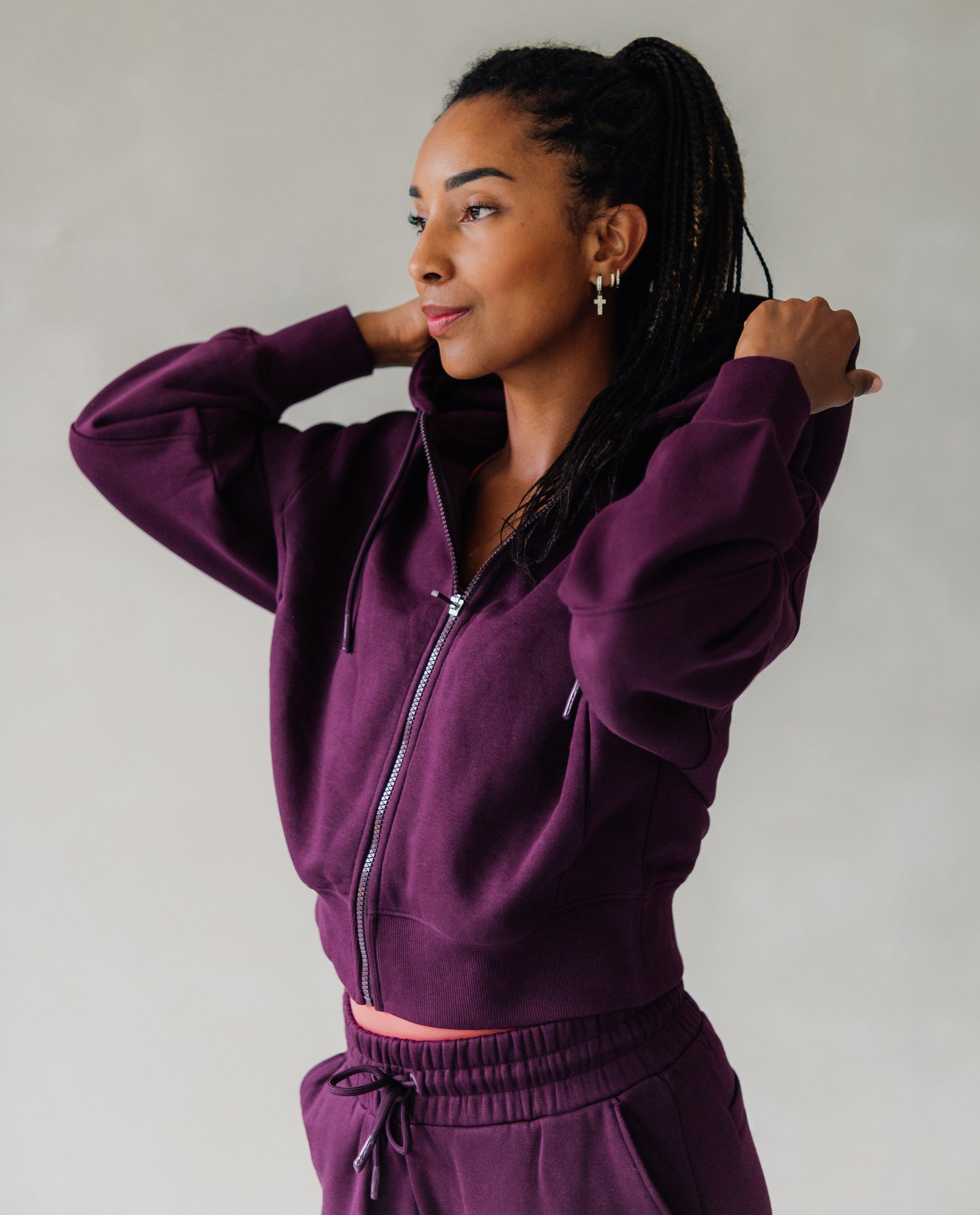 Bordeaux sweatvest - Product Detail - donkerbruin - afbeelding nummer 1