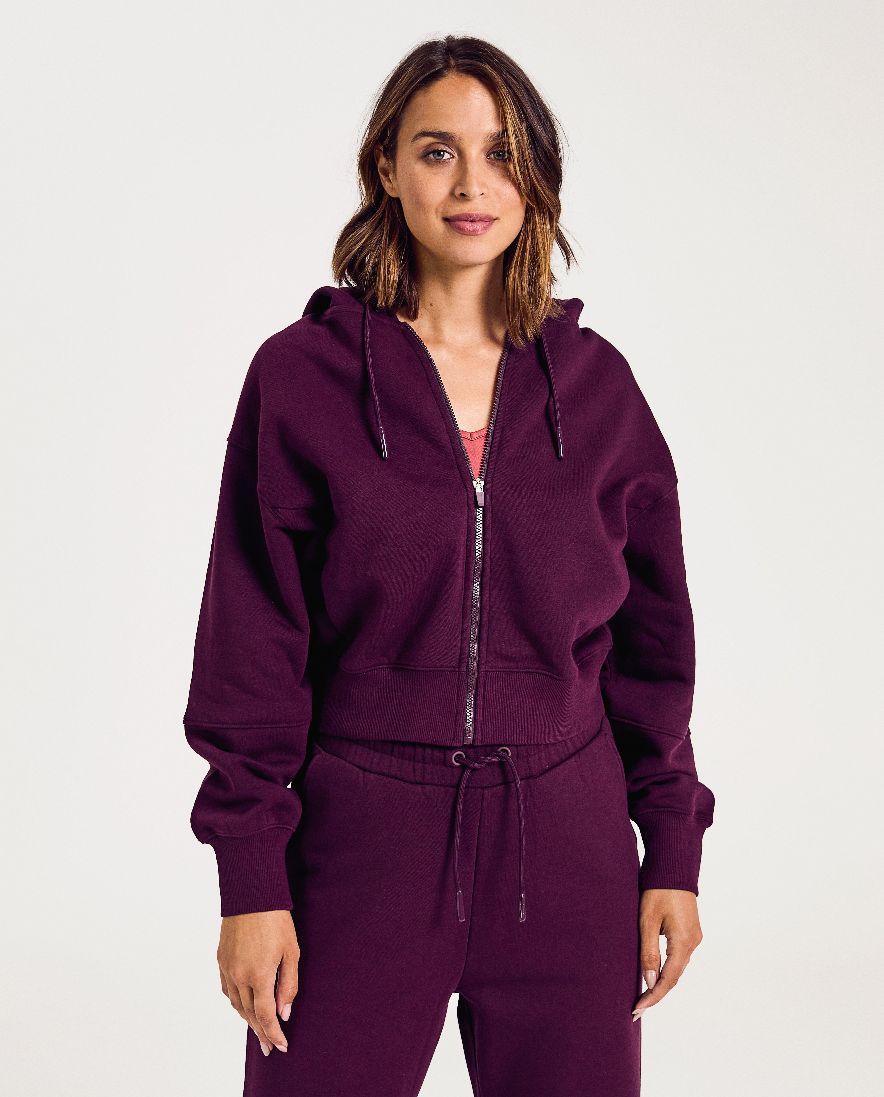 Bordeaux sweatvest - Product Detail - donkerbruin - afbeelding nummer 2