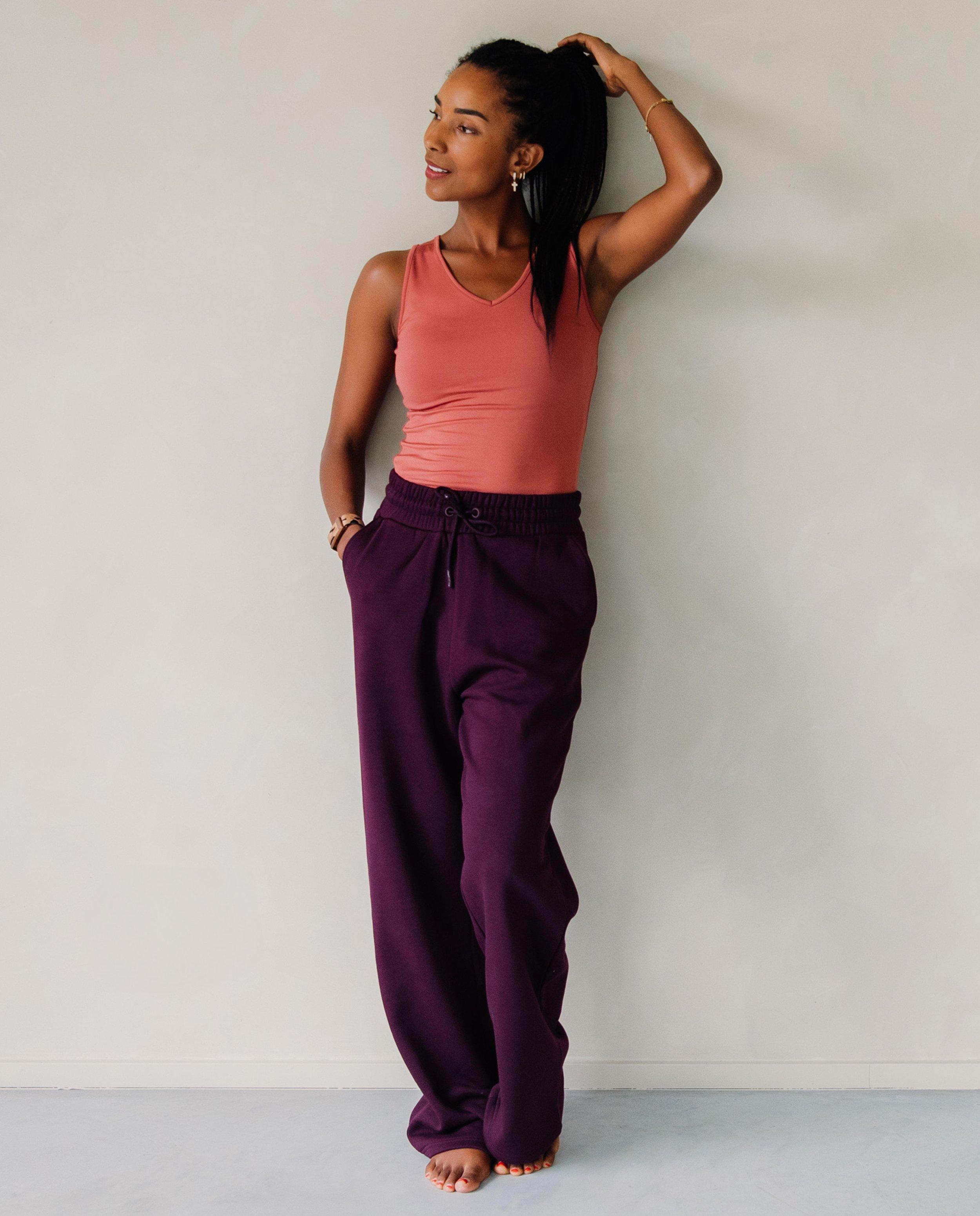 Donkerpaarse joggingbroek - null - Sora