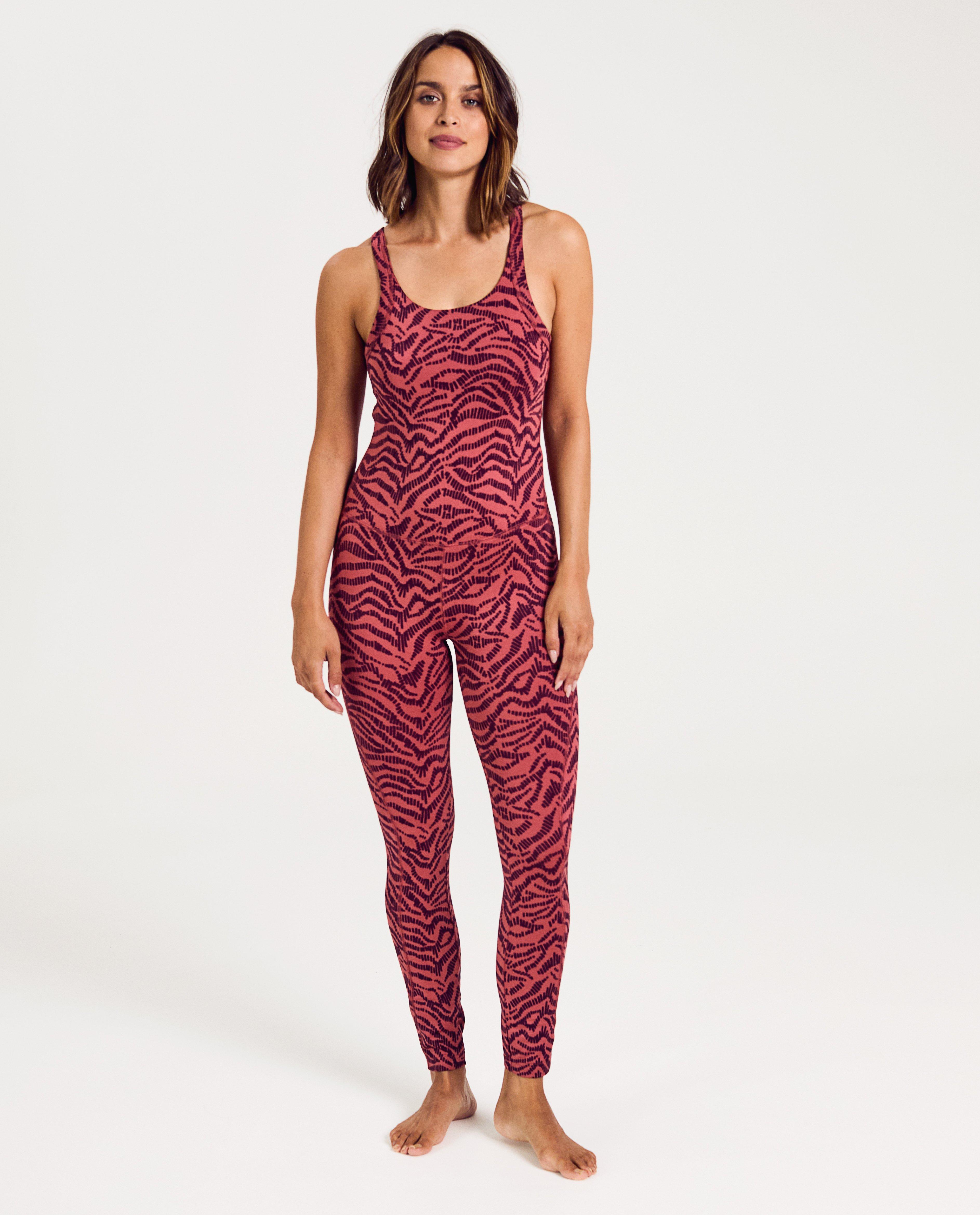 Sport jumpsuit met zebraprint - Product Detail - rood - afbeelding nummer 1