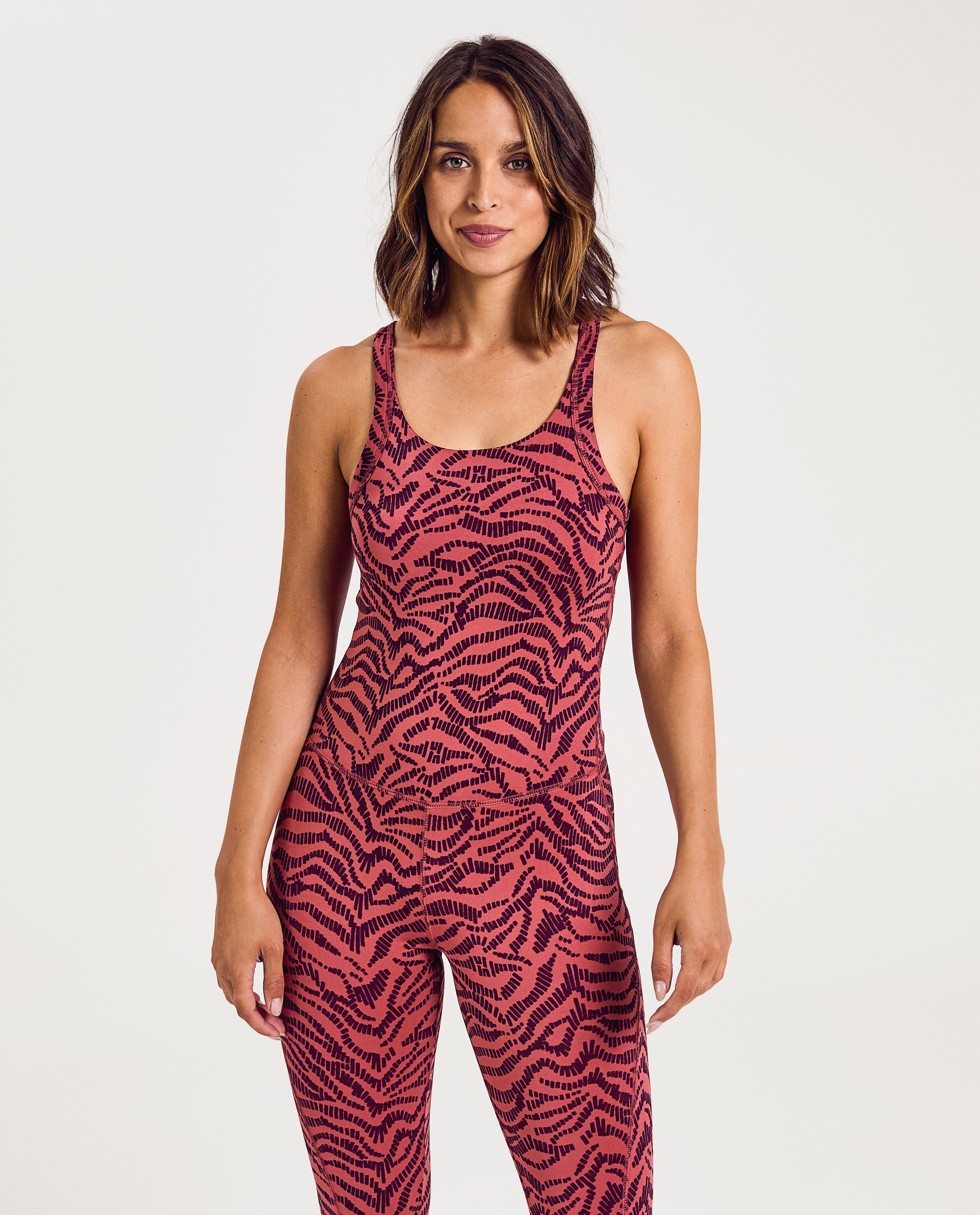 Sport jumpsuit met zebraprint - Product Detail - rood - afbeelding nummer 3