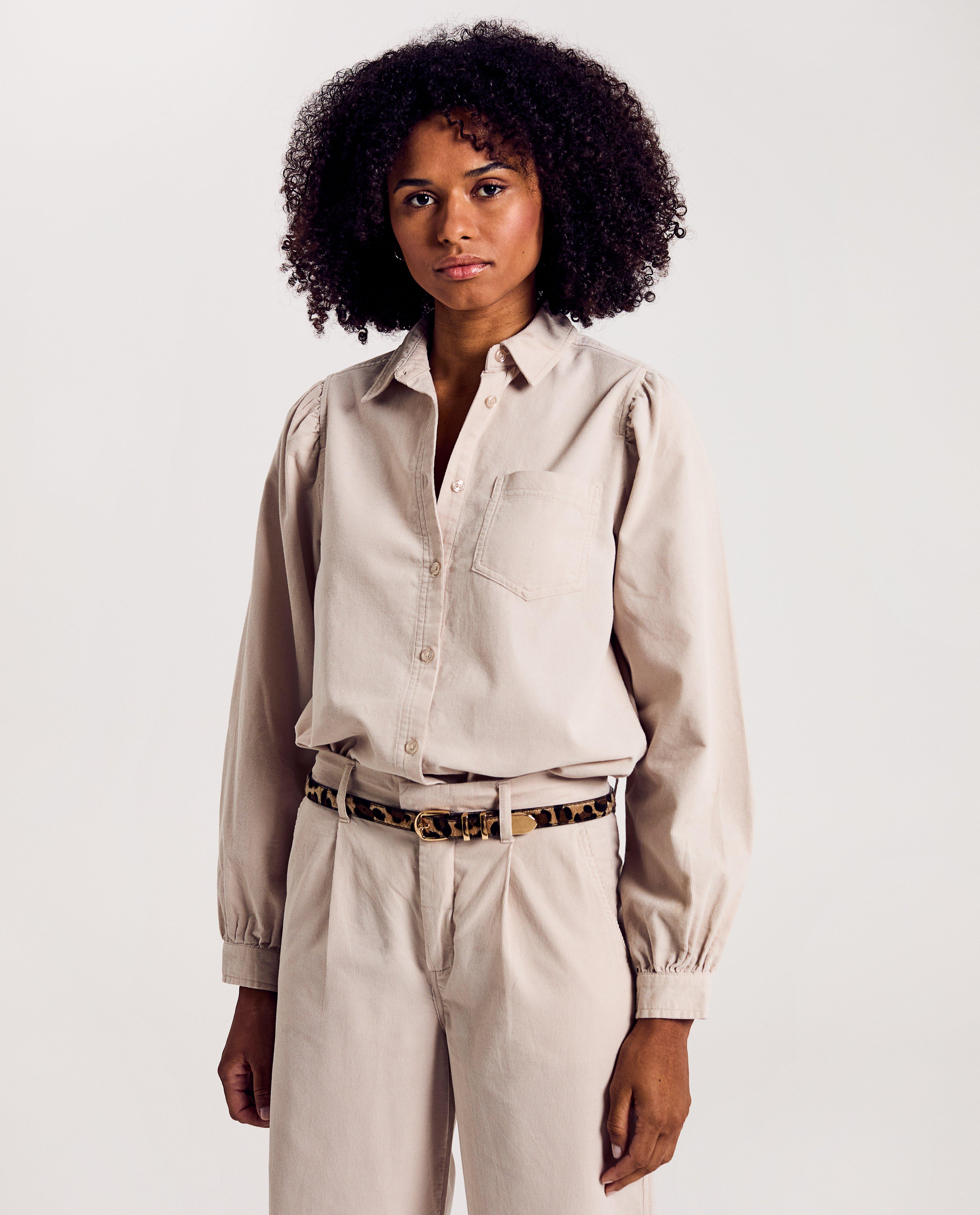 Beige blouse met structuur - Product Detail - lichtbeige - afbeelding nummer 1