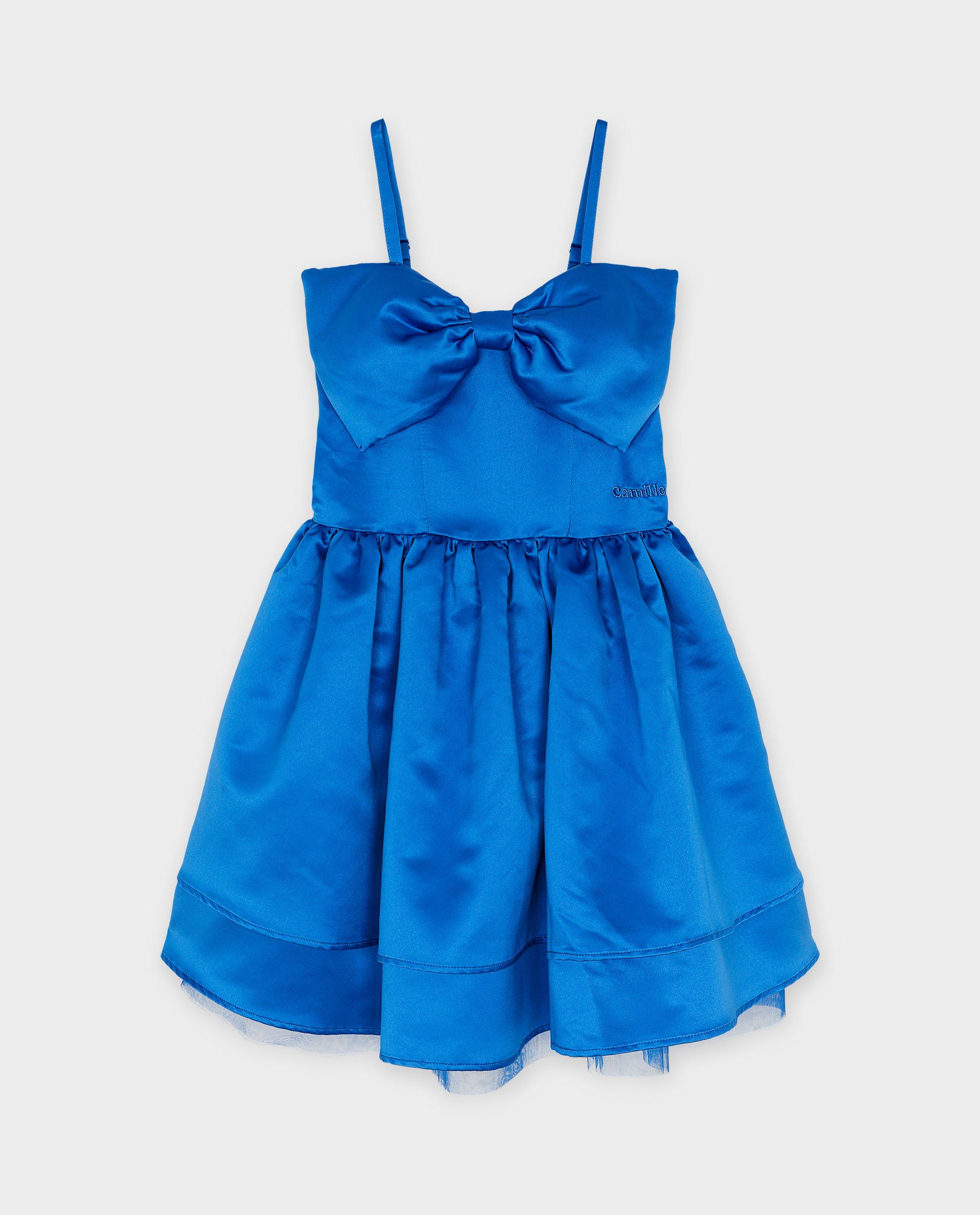 Robes - Robe satinée avec nœud, 6-14 ans