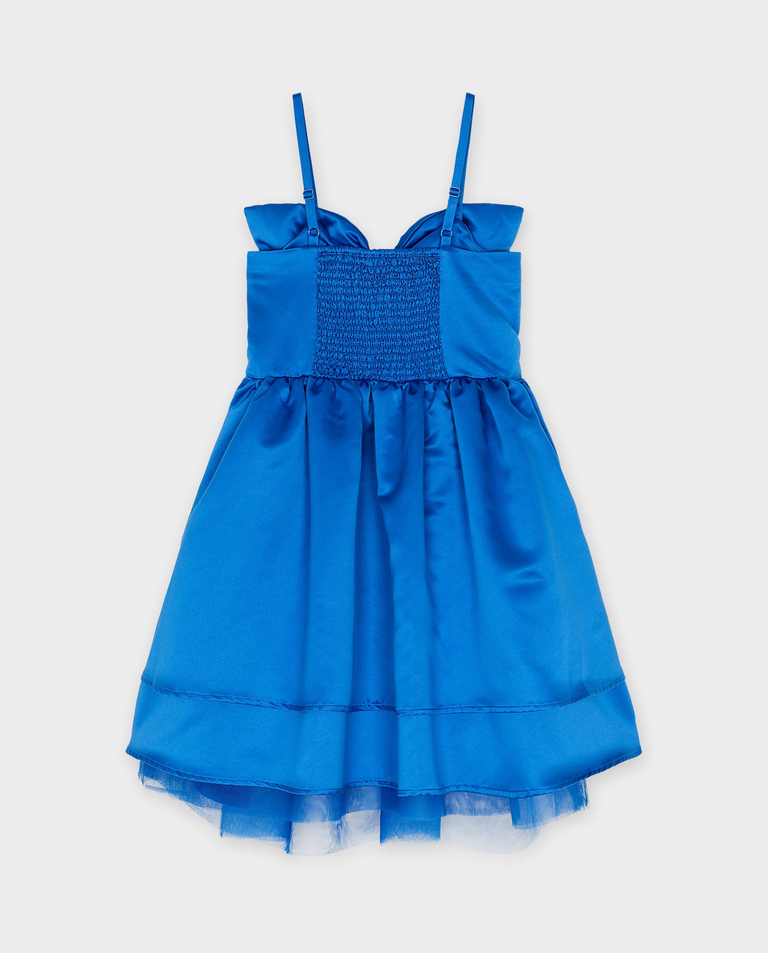 Robes - Robe satinée avec nœud, 6-14 ans