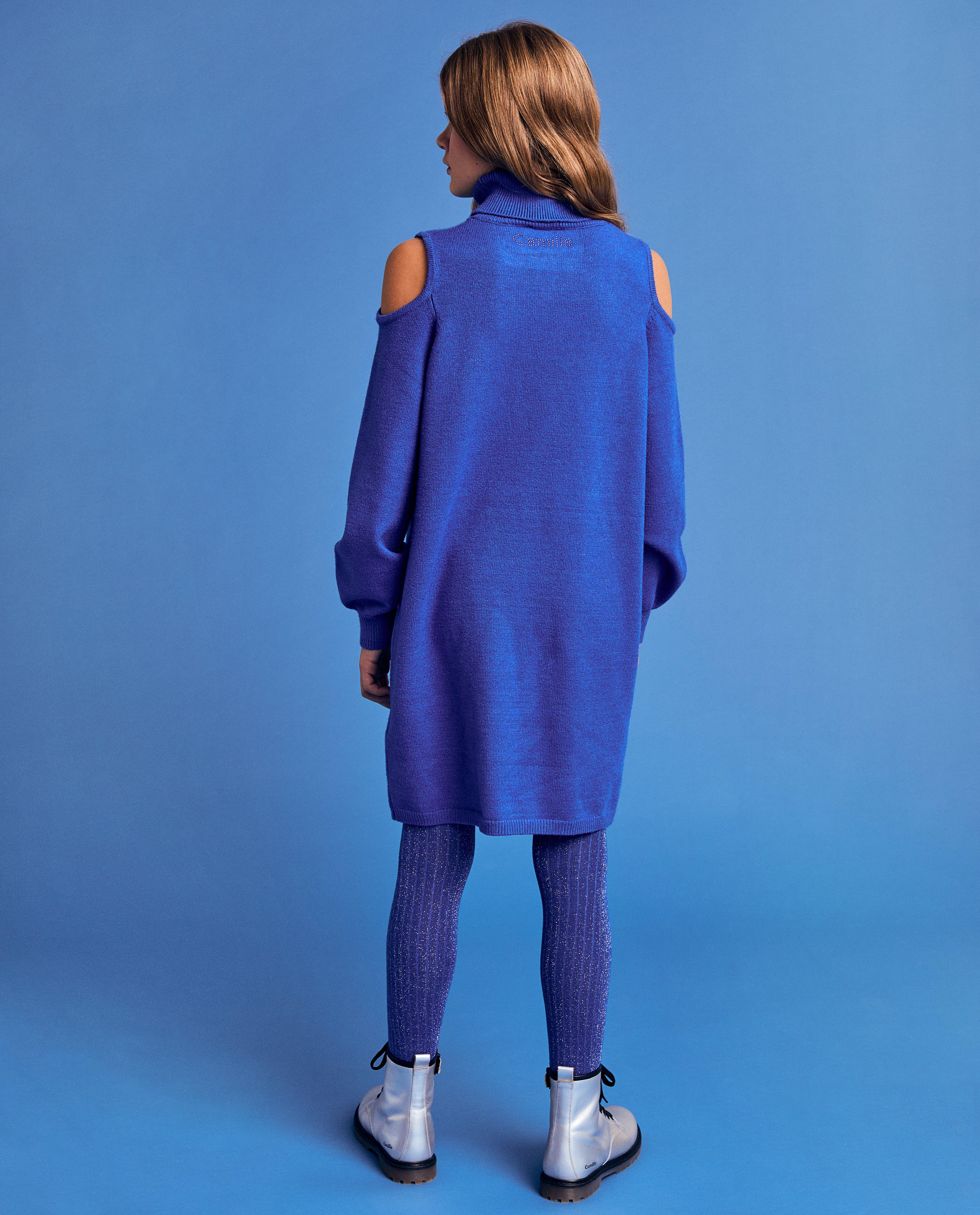 Kleedjes - Gebreide jurk met cut-outs, 6-14 jaar