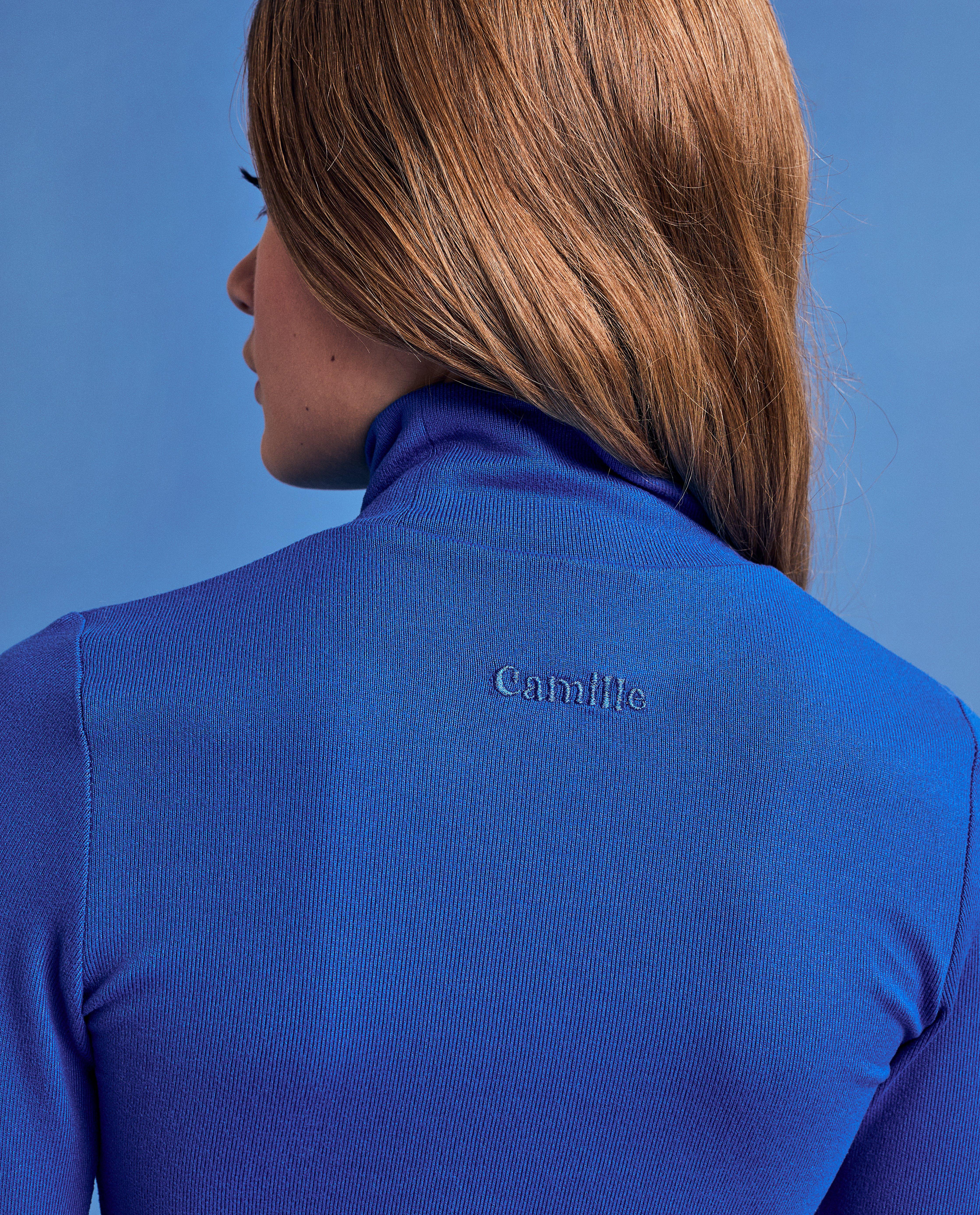 T-shirts - Blauwe longsleeve, 6-14 jaar