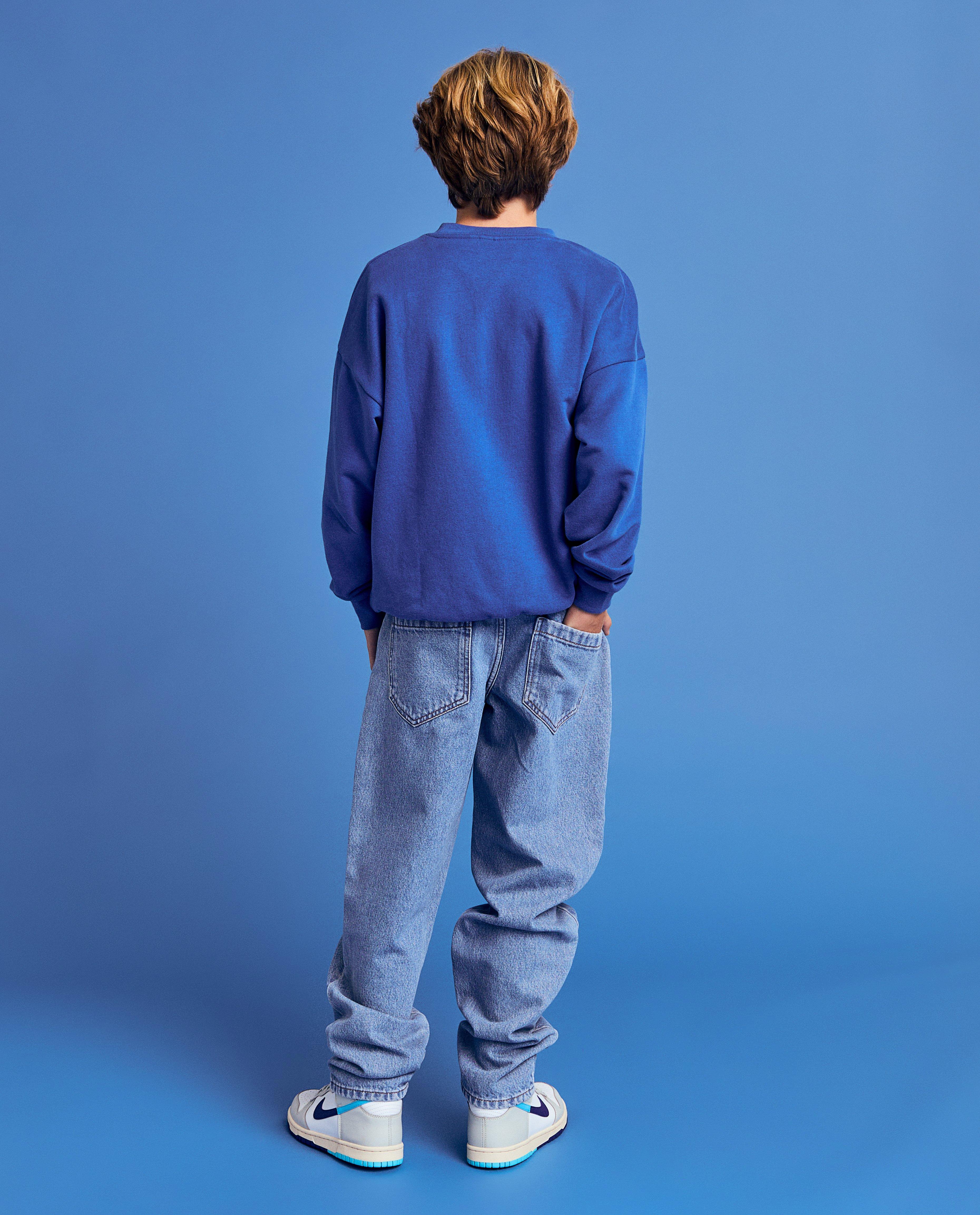 Sweaters - Sweater met opschrift, unisex, 6-14 jaar