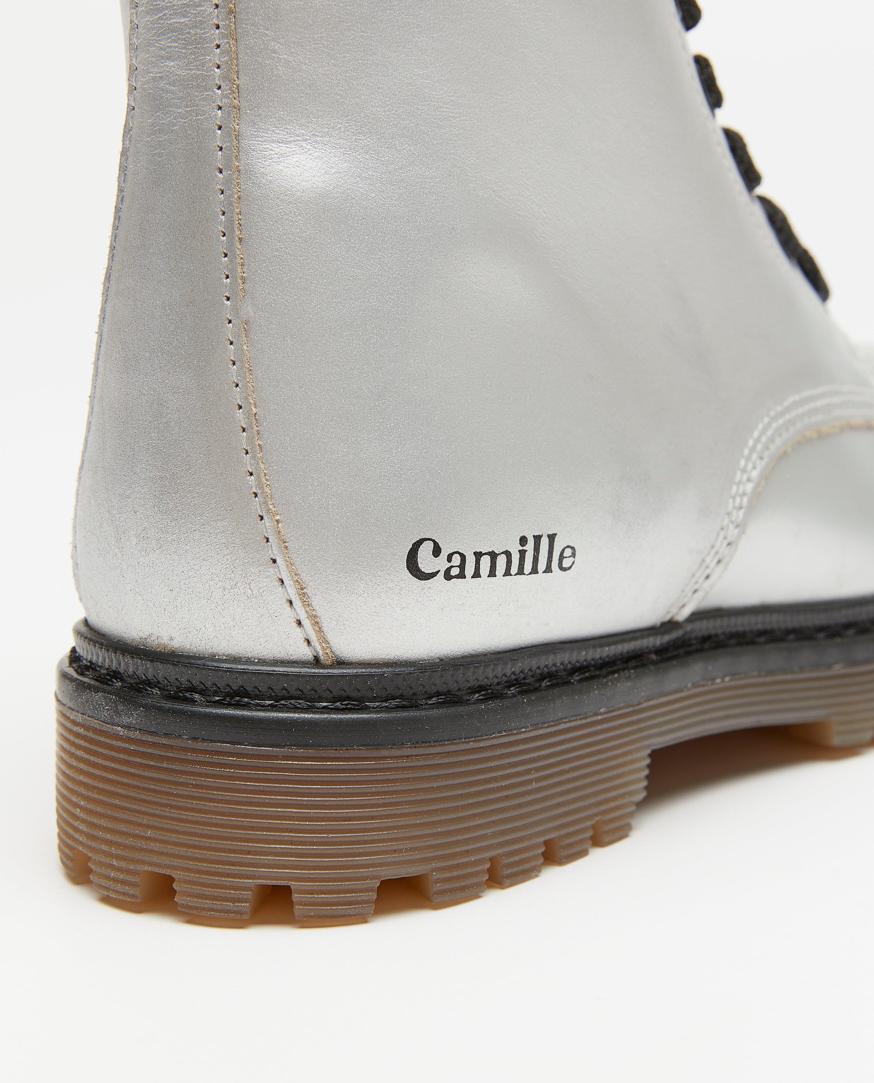 Chaussures - Bottines métallisées à lacets, pointure 31-41