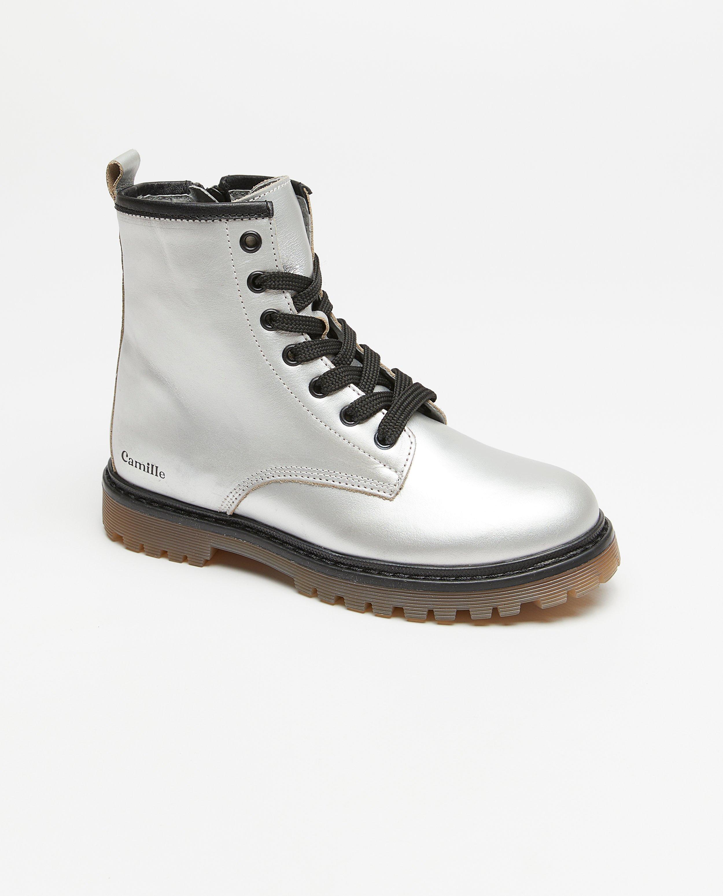 Bottines métallisées à lacets, pointure 31-41 - null - CAMILLE