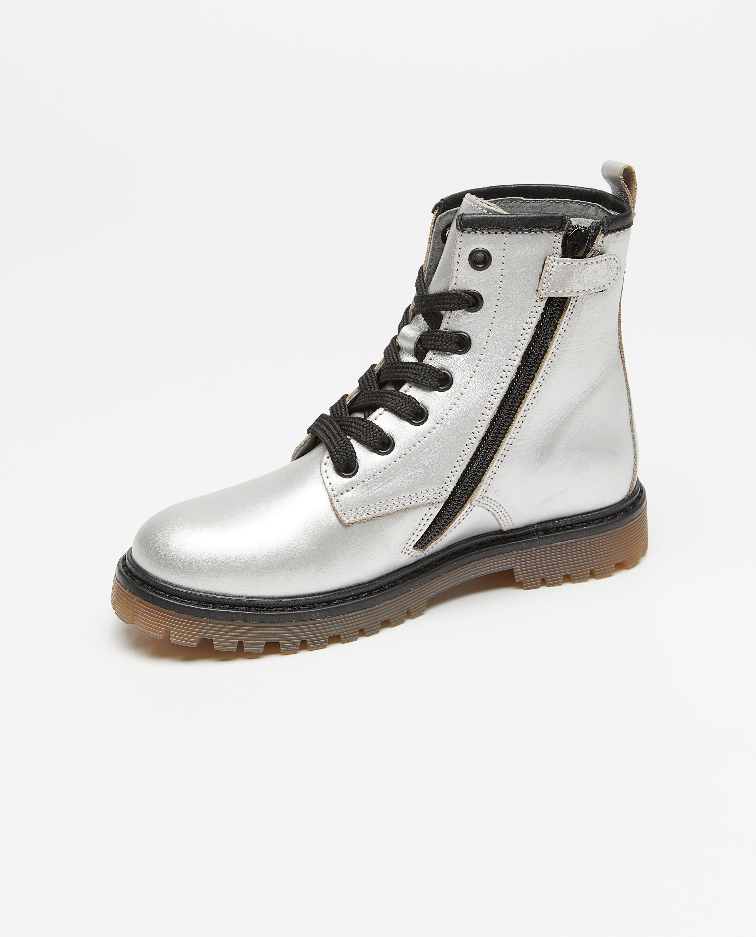 Chaussures - Bottines métallisées à lacets, pointure 31-41