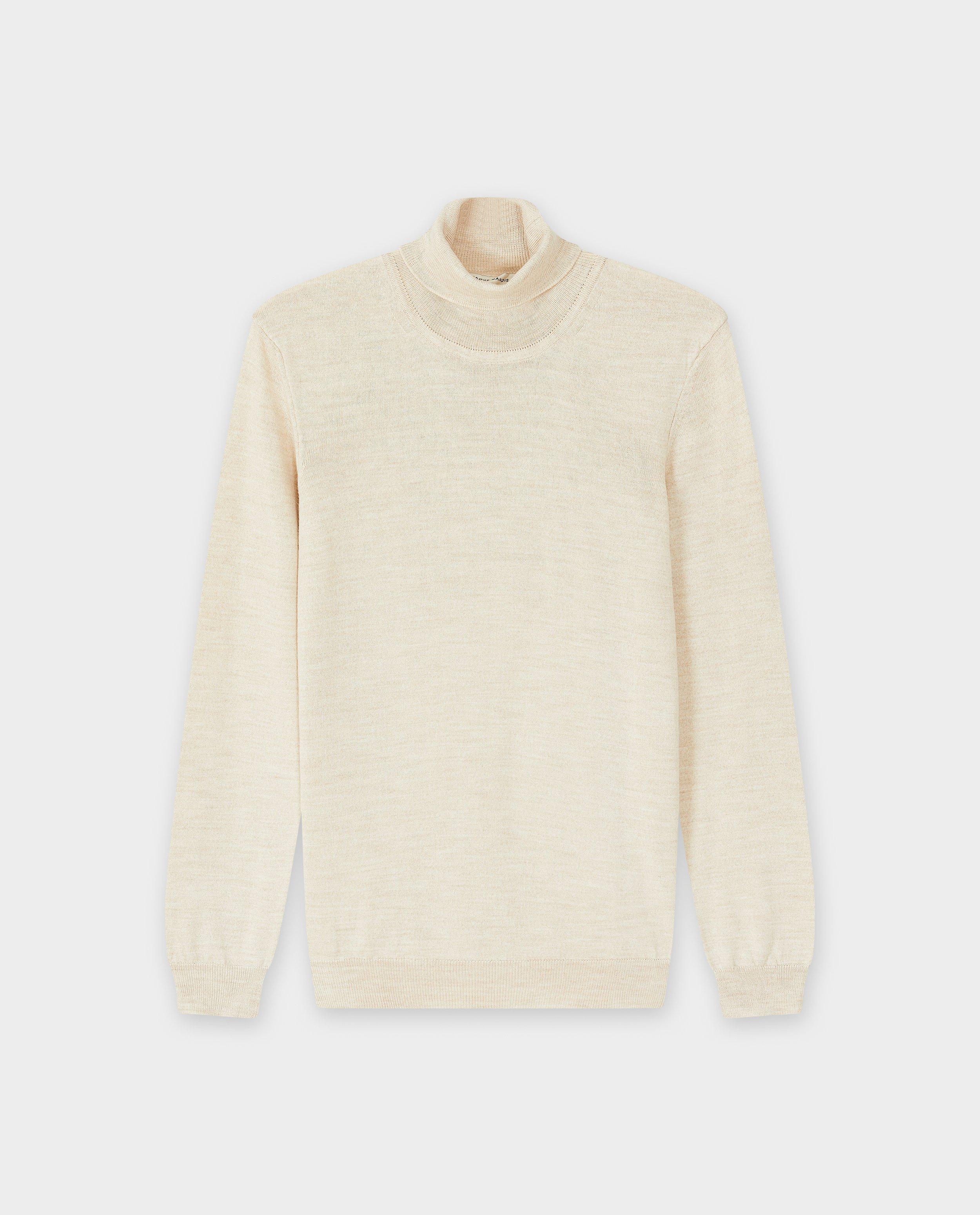 Truien - Beige rolkraagtrui