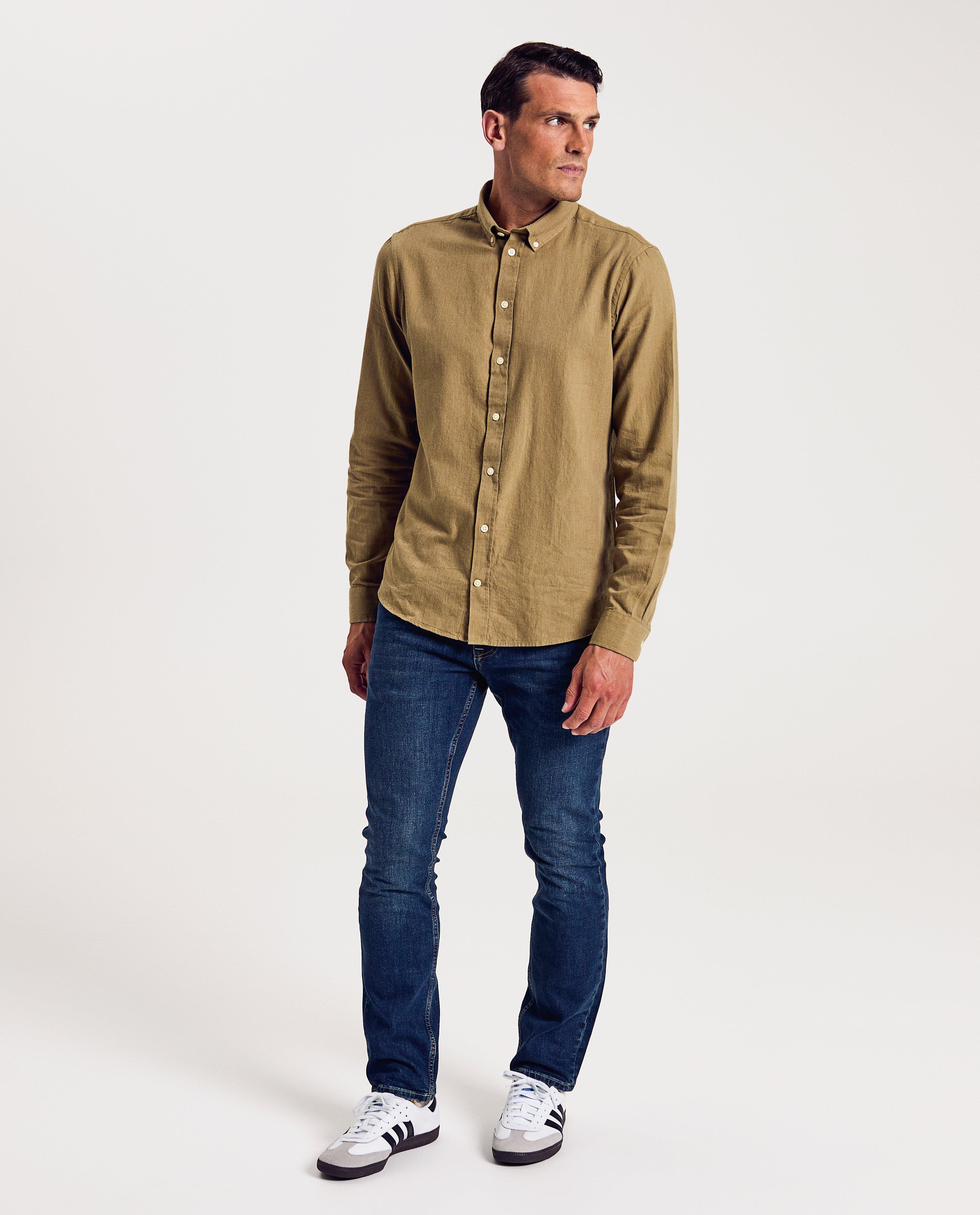 Chemises - Chemise au look lin
