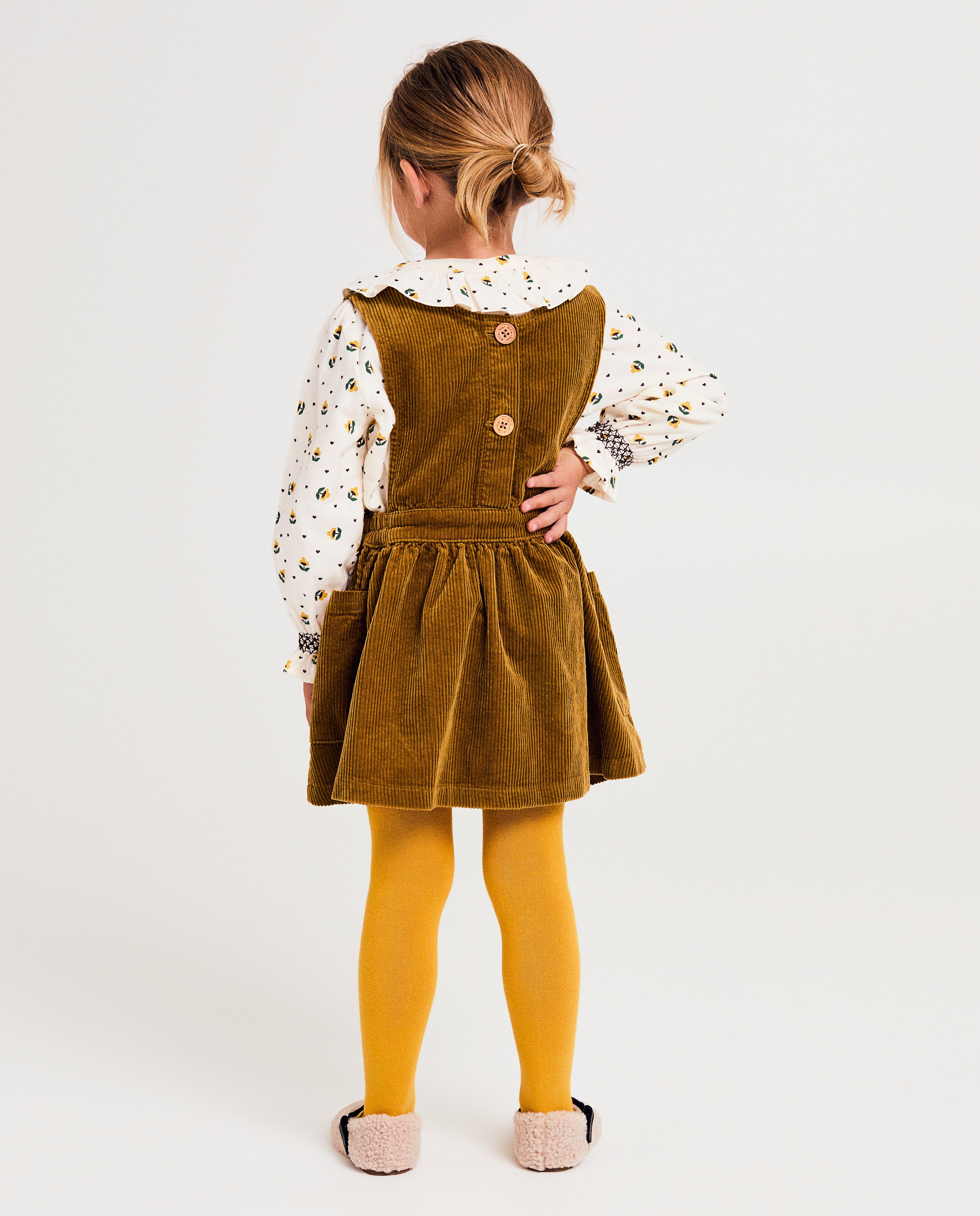 Robes - Robe-salopette en velours côtelé