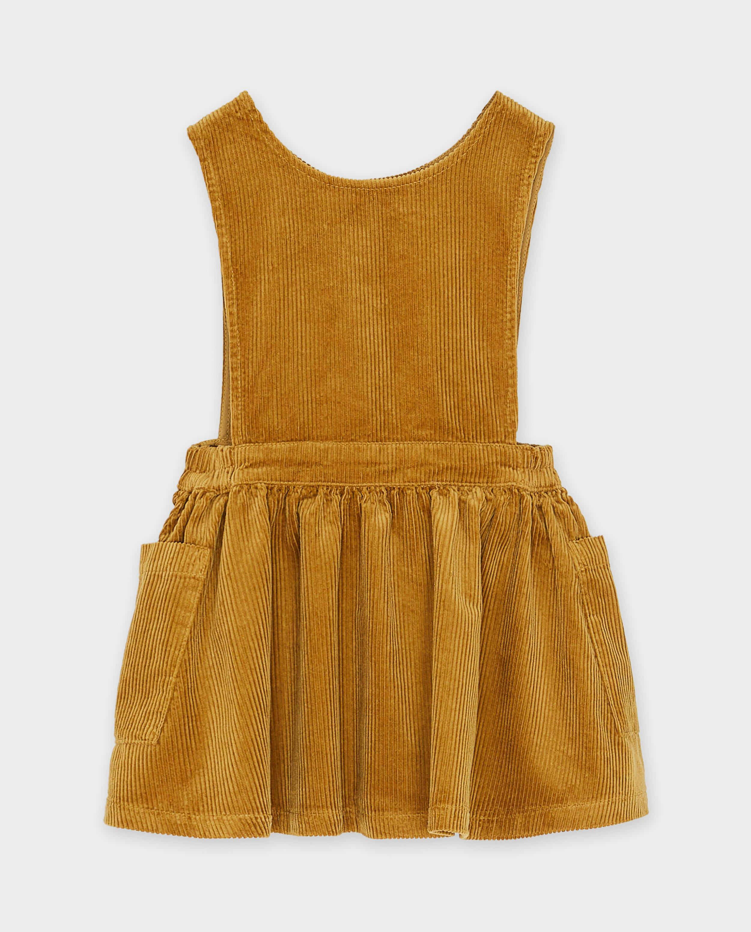 Robes - Robe-salopette en velours côtelé