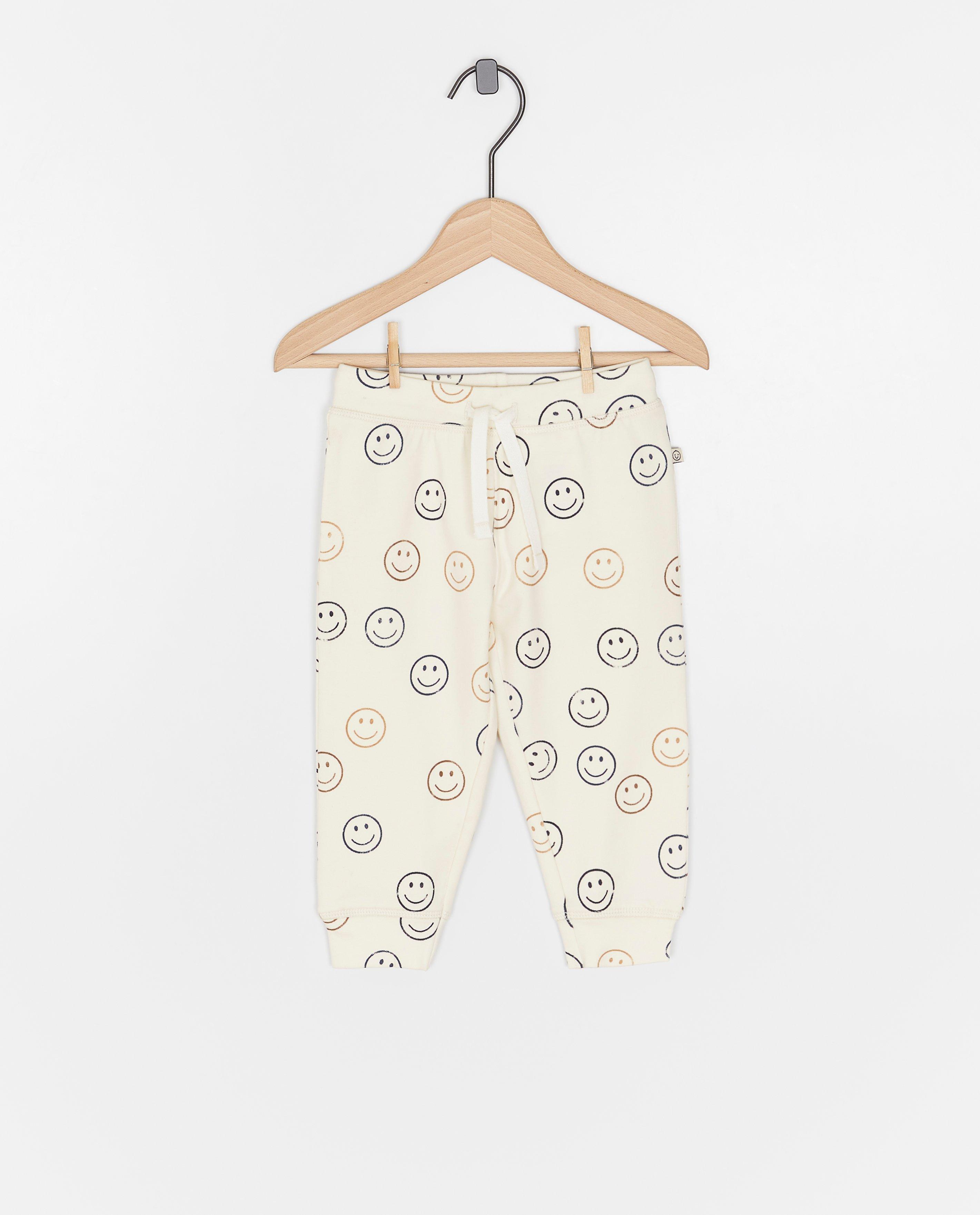 Pantalon de jogging à imprimé à smileys - null - Cuddles and Smiles