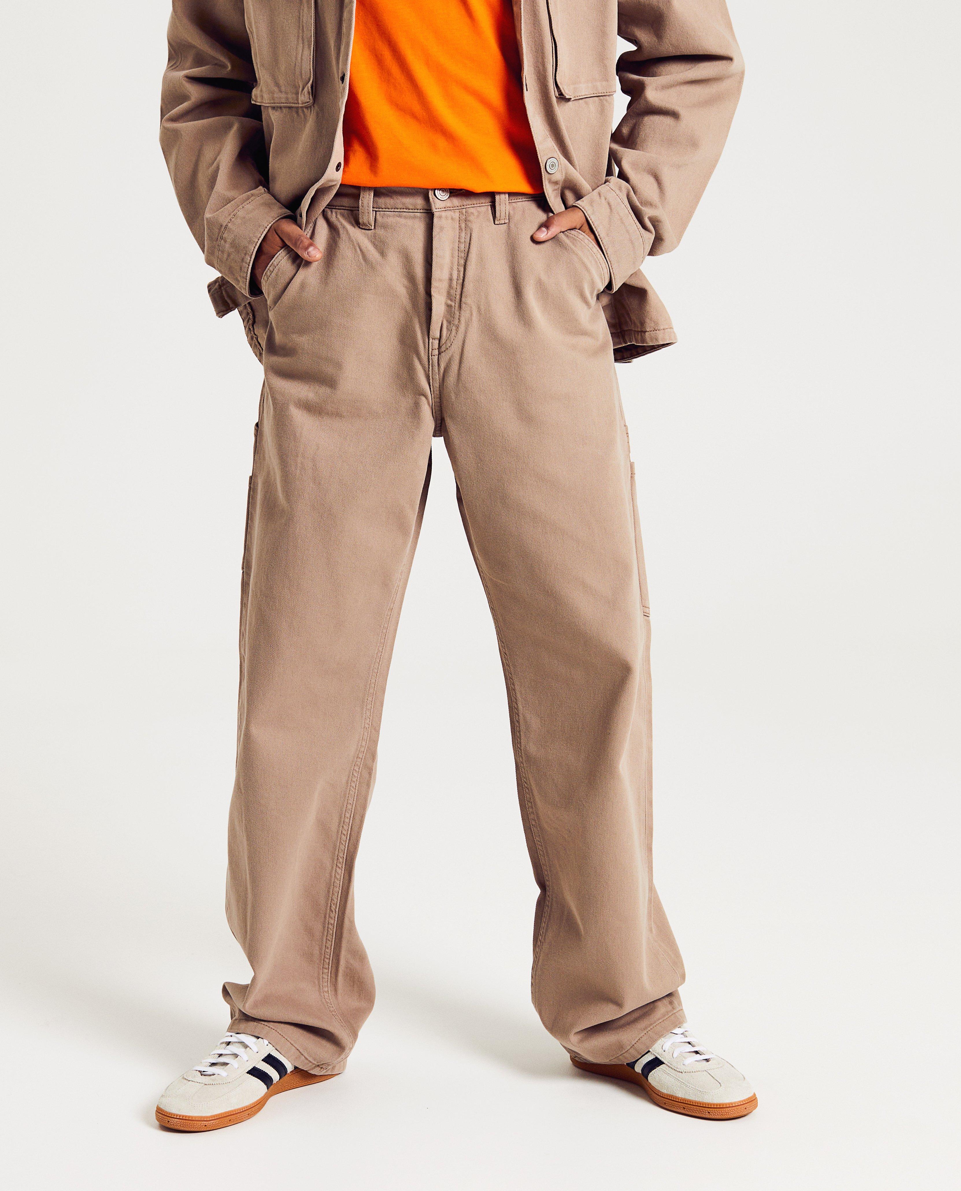 Broeken - Beige broek, skater fit, XS-L