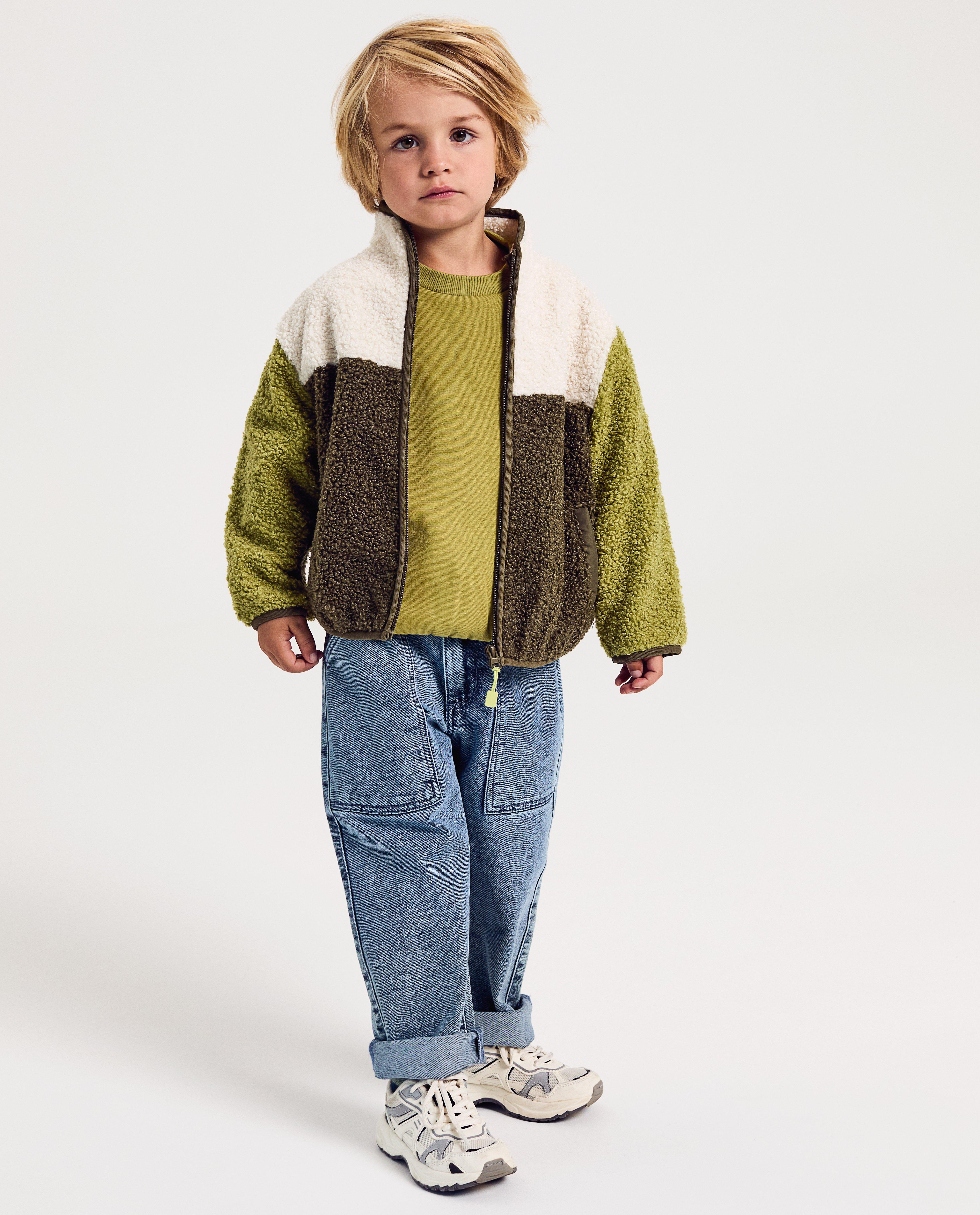 Teddy vest met color block - Product Detail - lichtgroen - afbeelding nummer 3